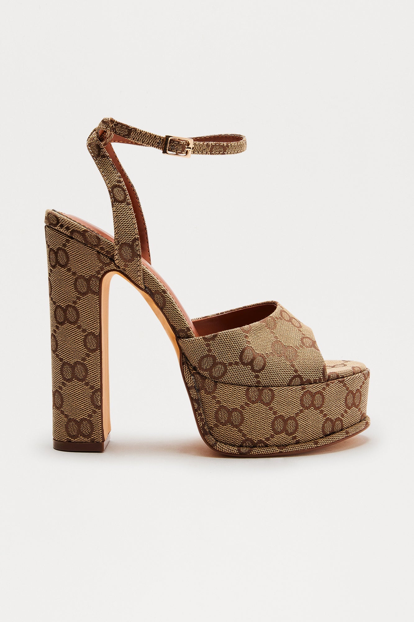 Prosecco Ultra Platform Heels - Brown/combo