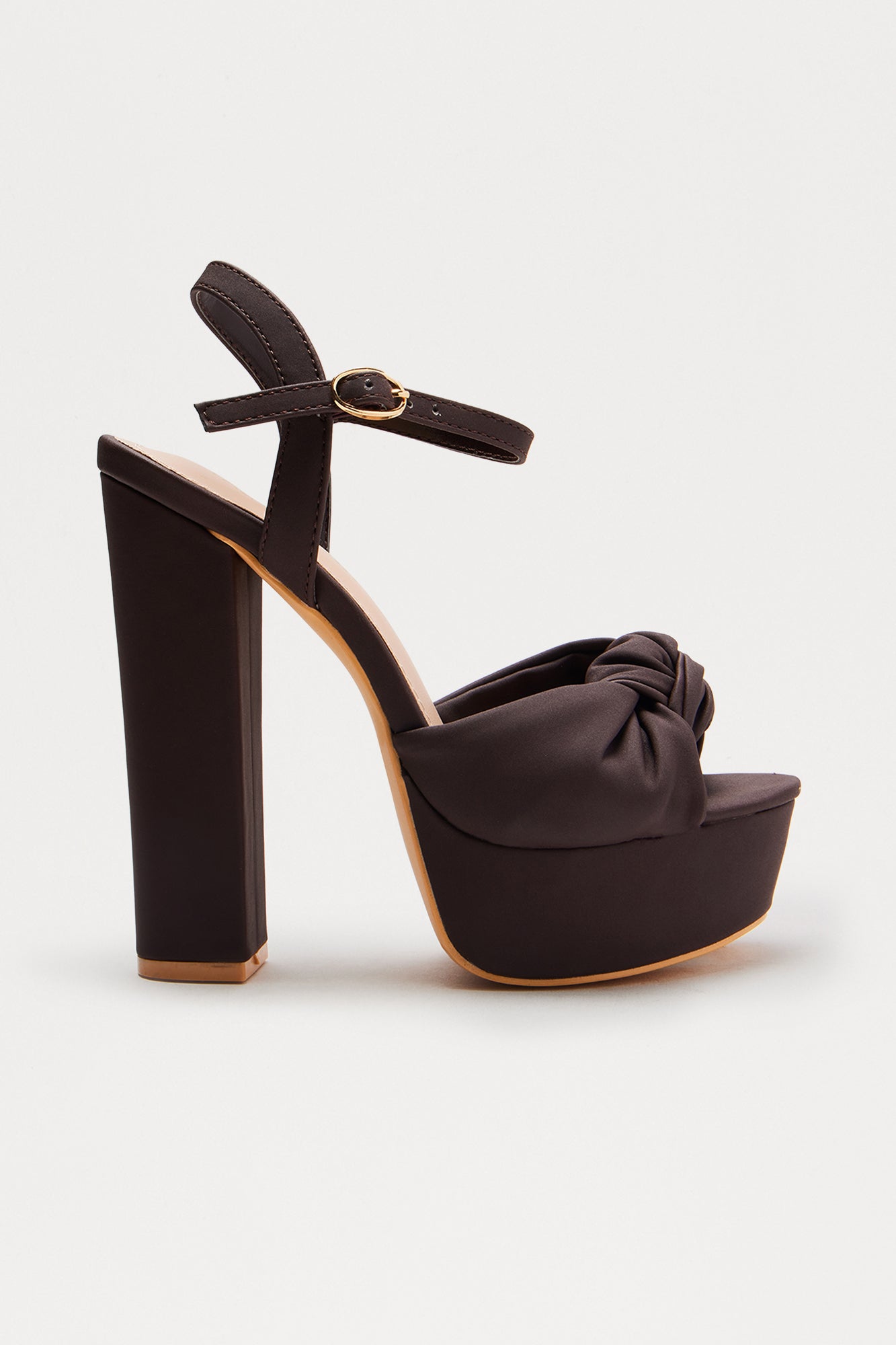 Weekend Fit Platform Heels - Brown