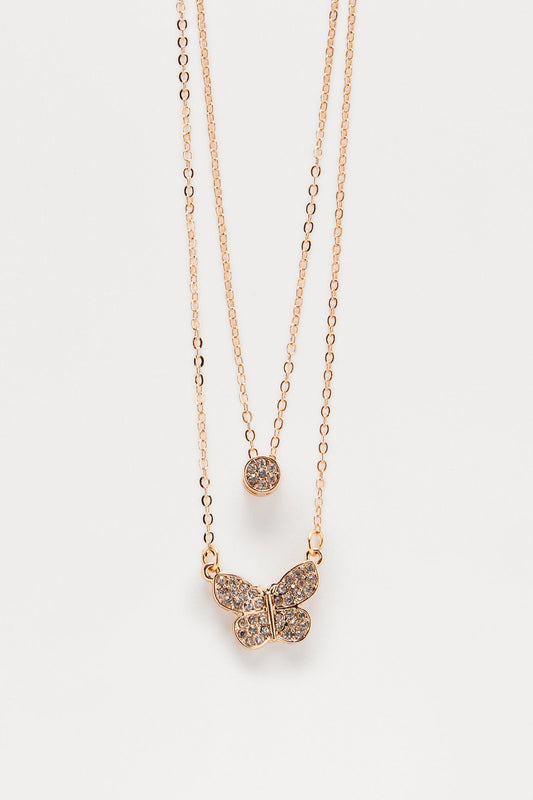 Starlight Wings Necklace - Gold