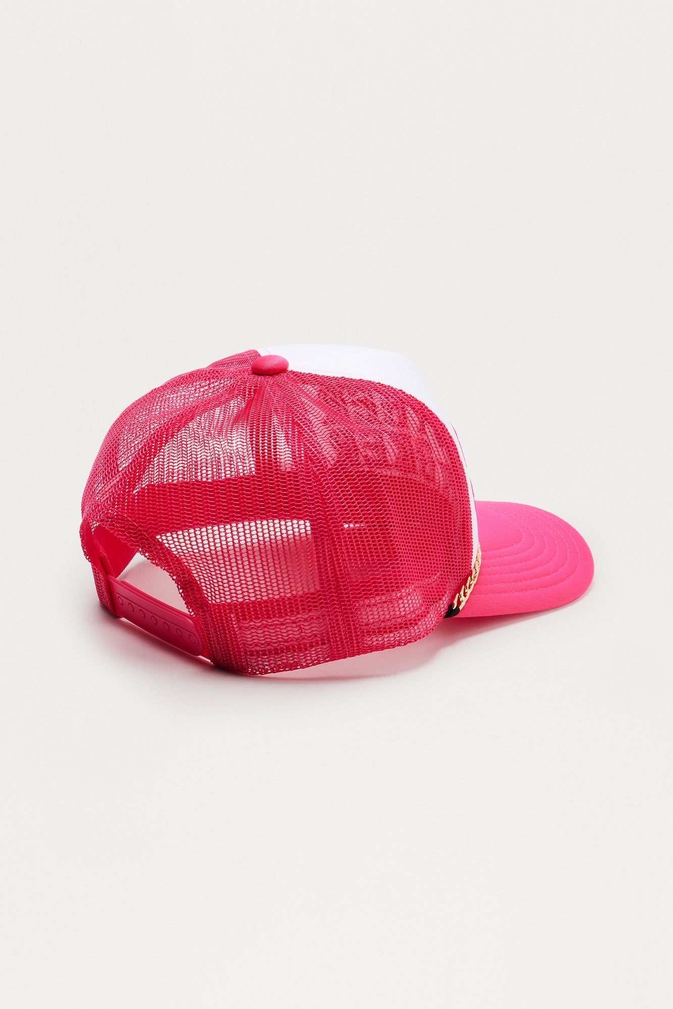 MotherF*cker Chain Trucker Hat - White/Pink