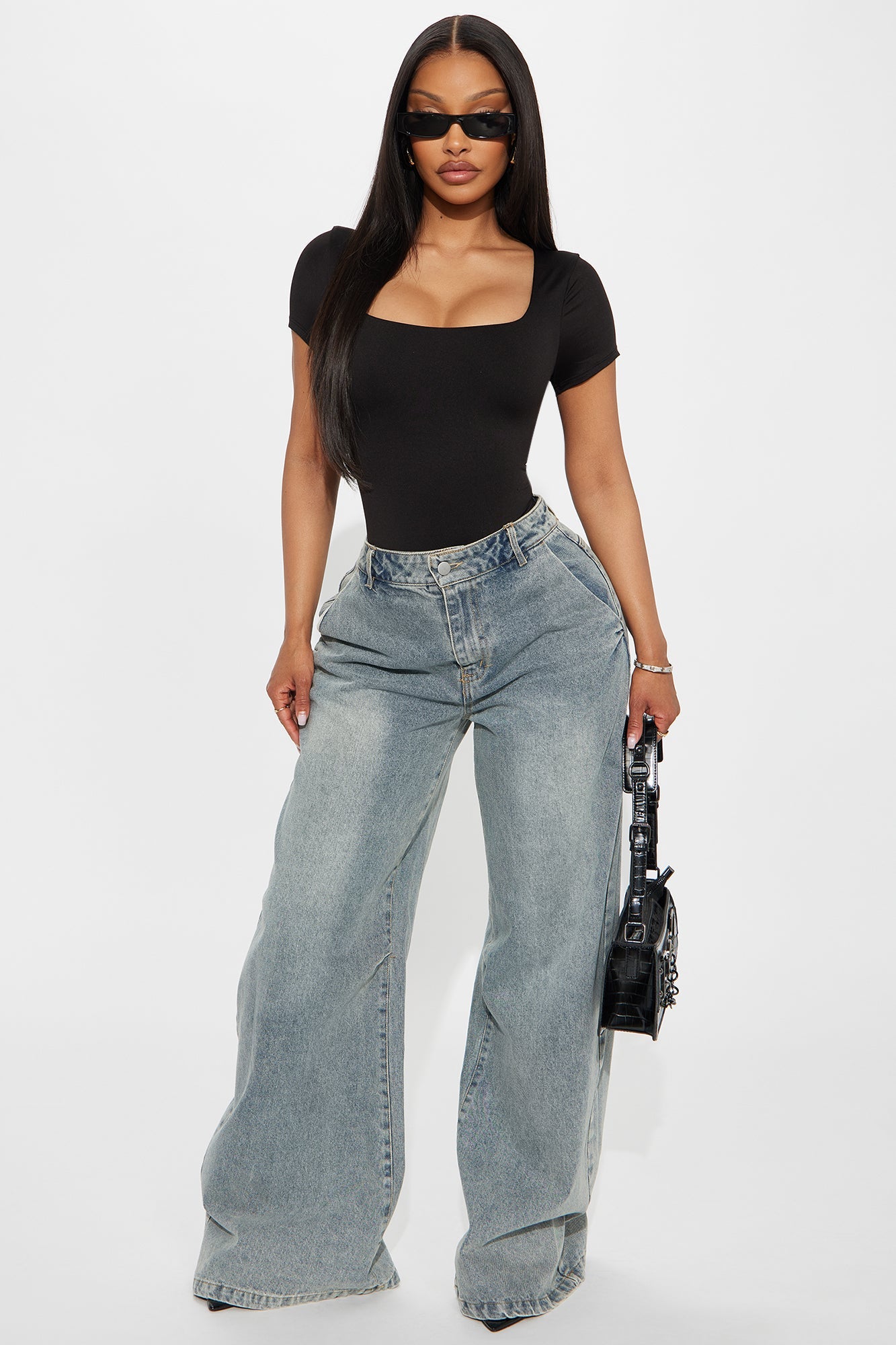 Isabella Seamless Bodysuit - Black