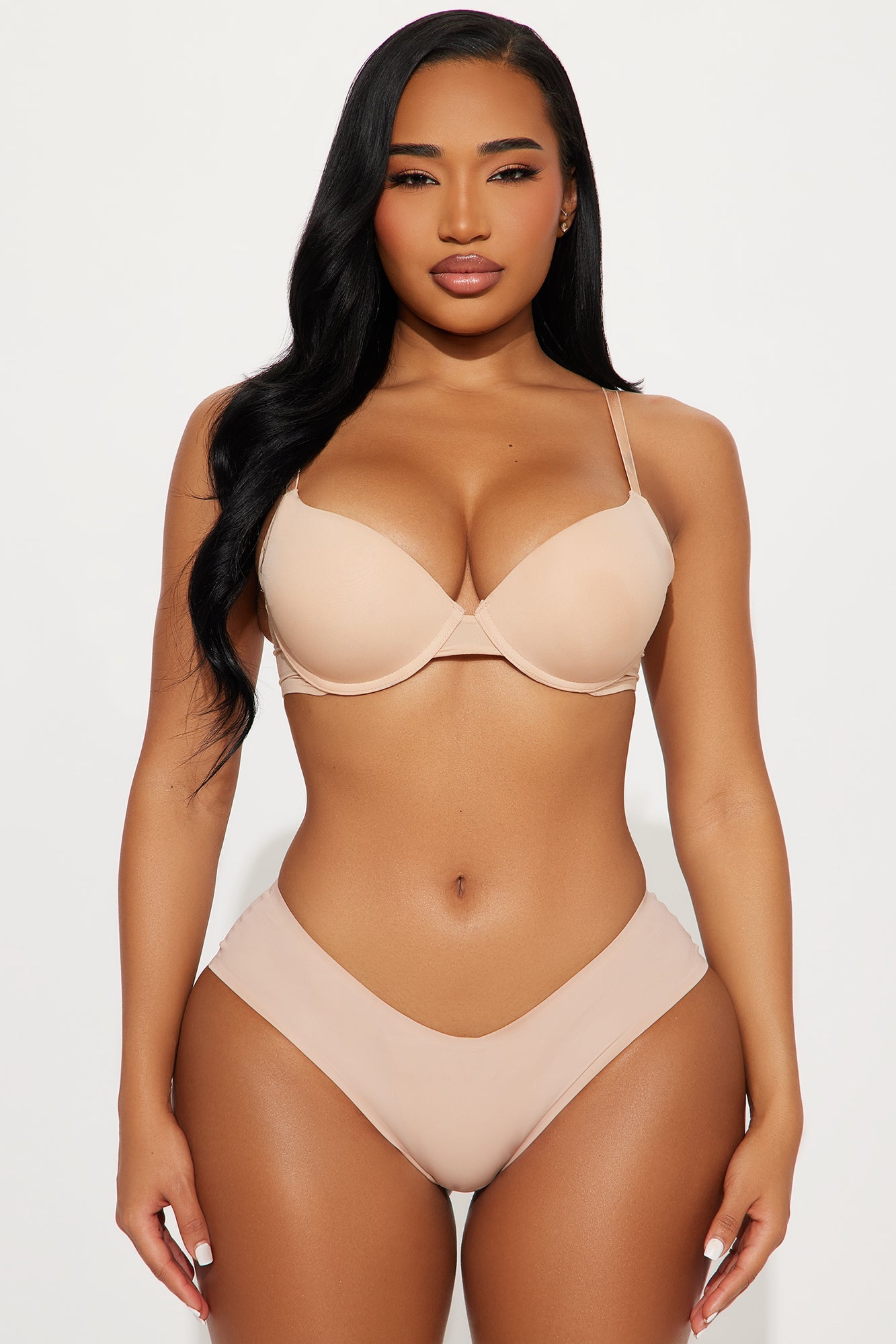 Crush On You V Front Hipster Panty - Beige