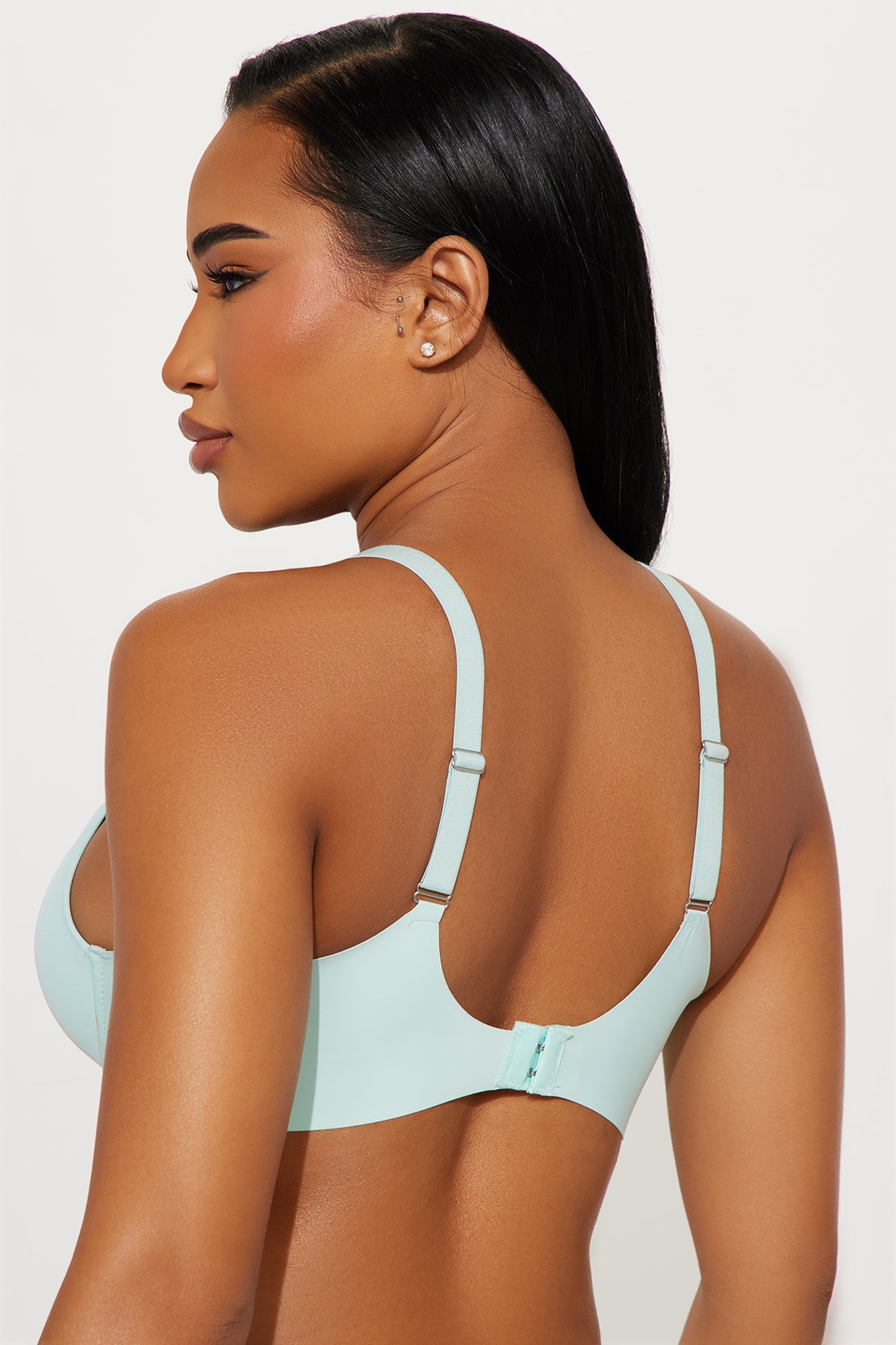 Smooth Like That Lightly Lined Scuba Demi Bra - Blue