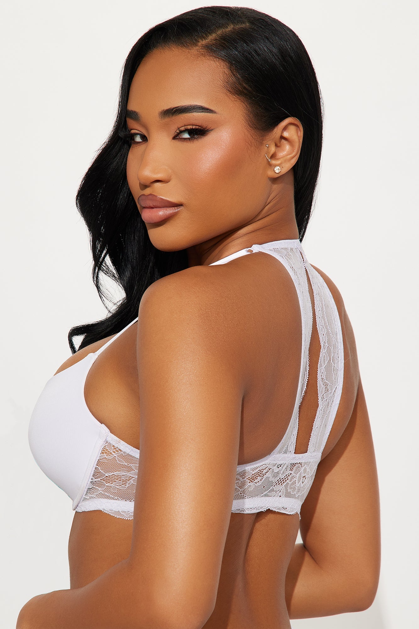A Touch Of Lace Front Closure Mega Push Up Bra - Lavender