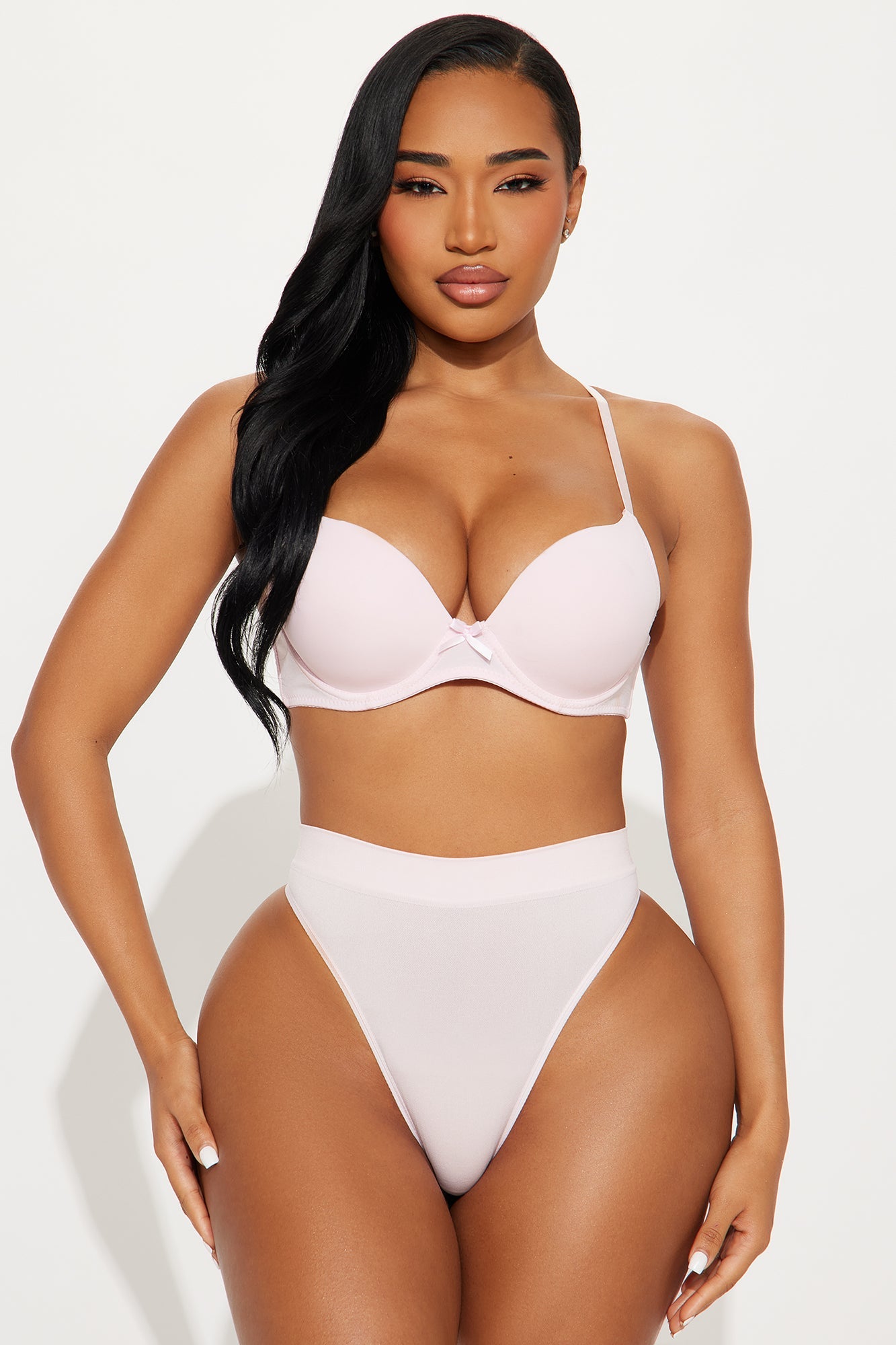 Just Your Type Smooth Seamless Thong Panty - Pink