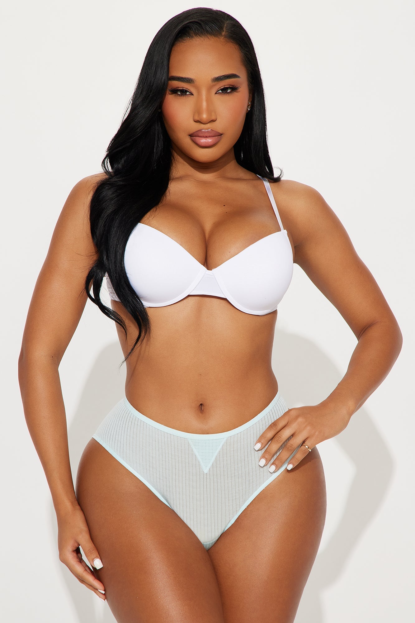 Daily Mood Soft Ribbed Hipster Panty - Light Blue