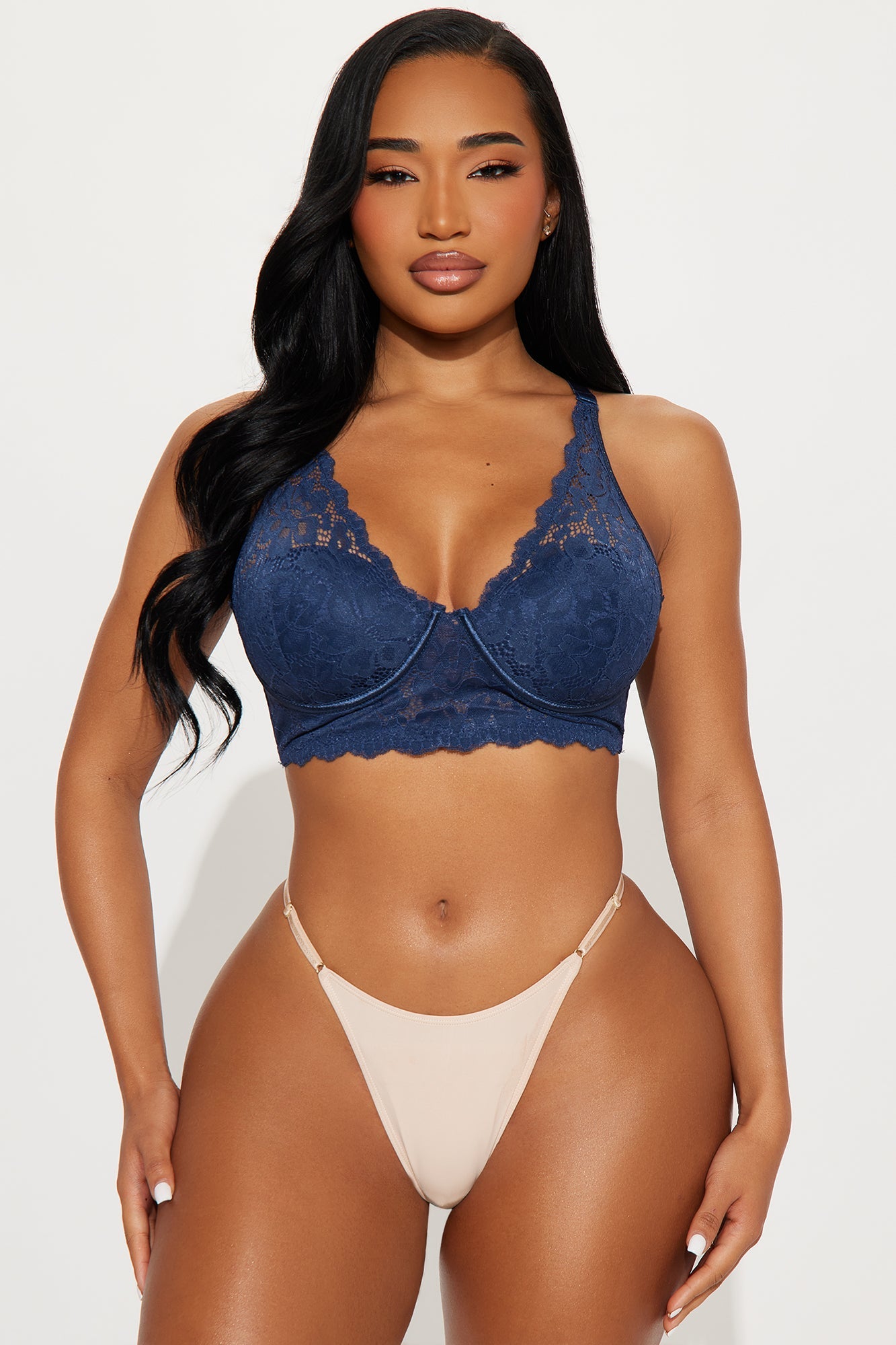 Always Essential Lace Wireless Bra - Navy