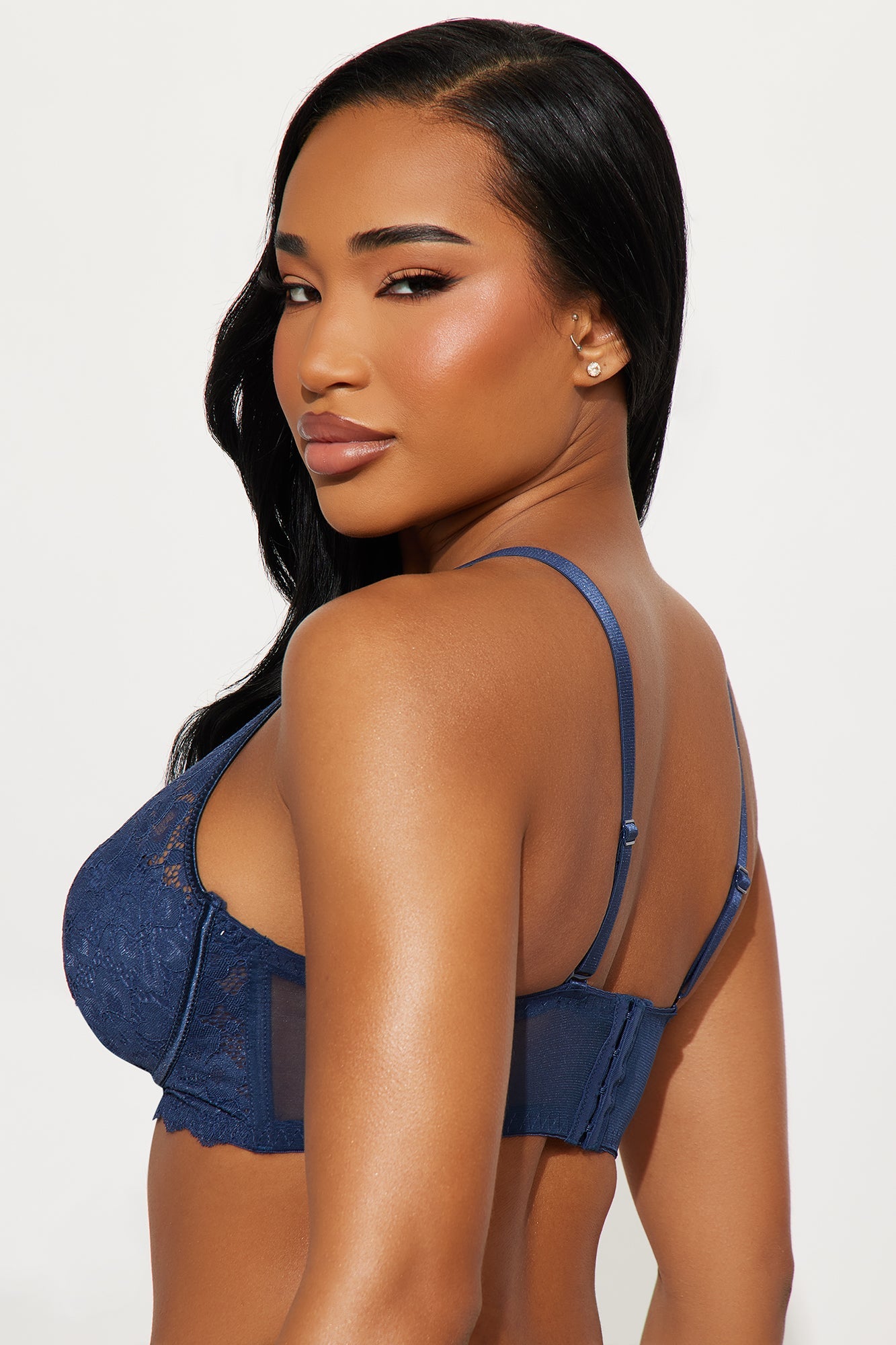 Always Essential Lace Wireless Bra - Navy