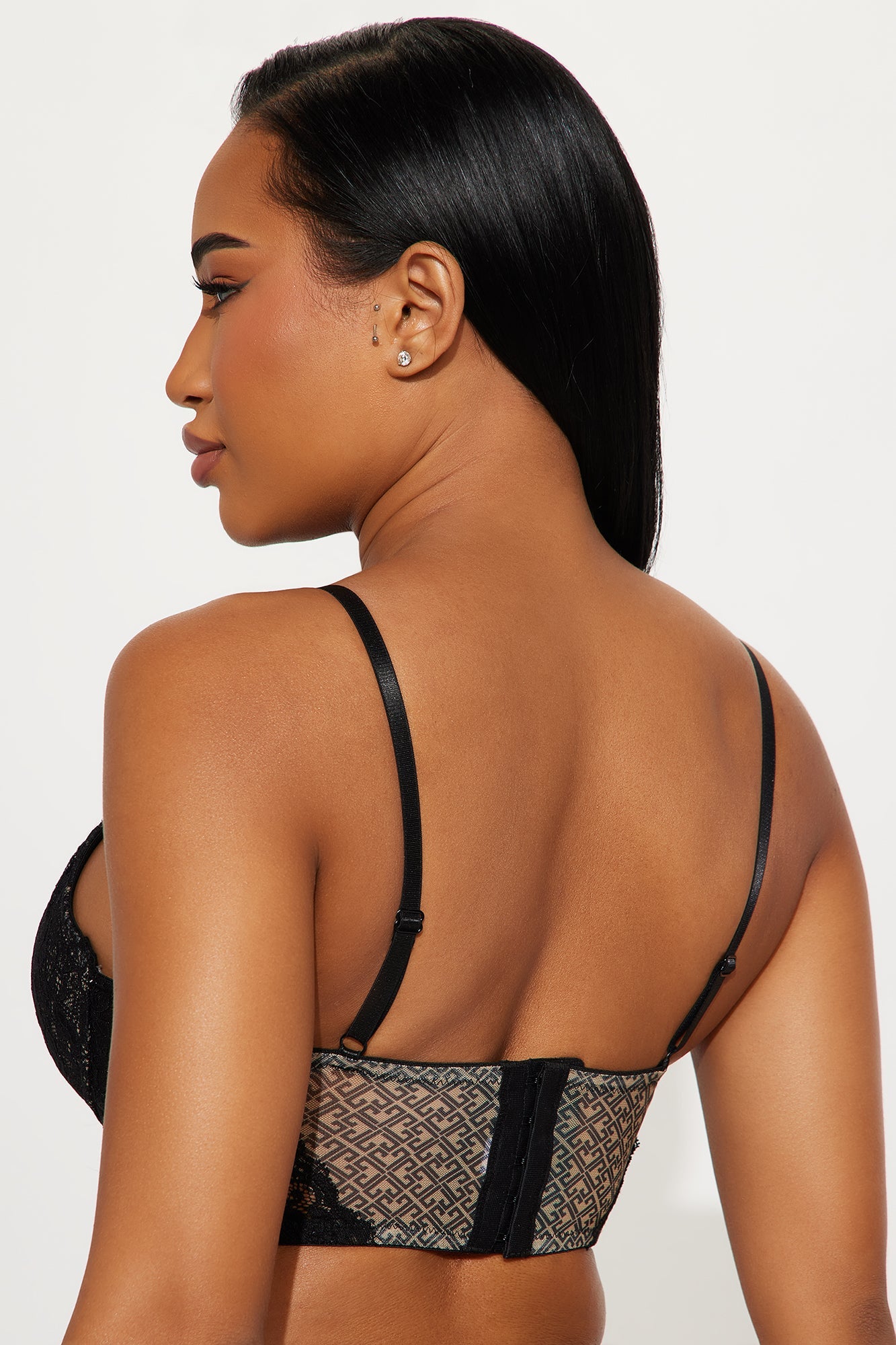 Feelings Not Mutual Lace Bralette - Black/combo