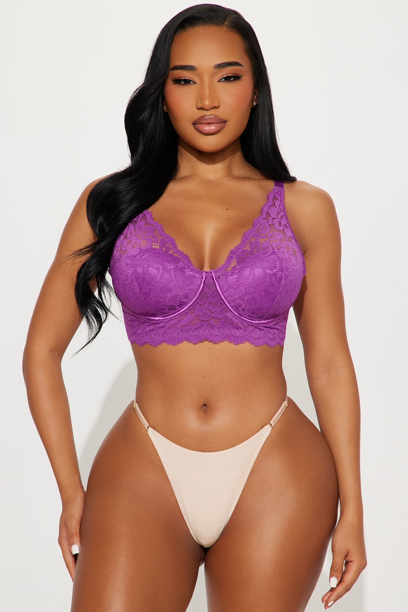 Always Essential Lace Wireless Bra - Magenta