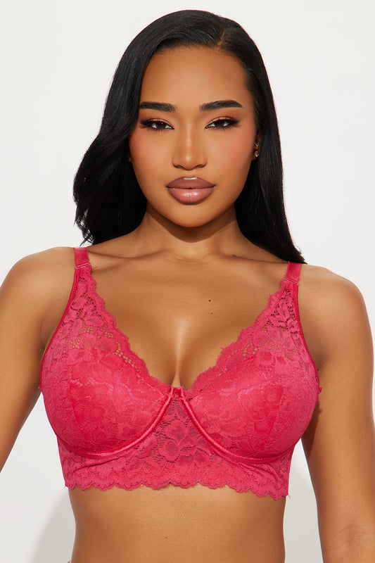 Always Essential Lace Wireless Bra - Red