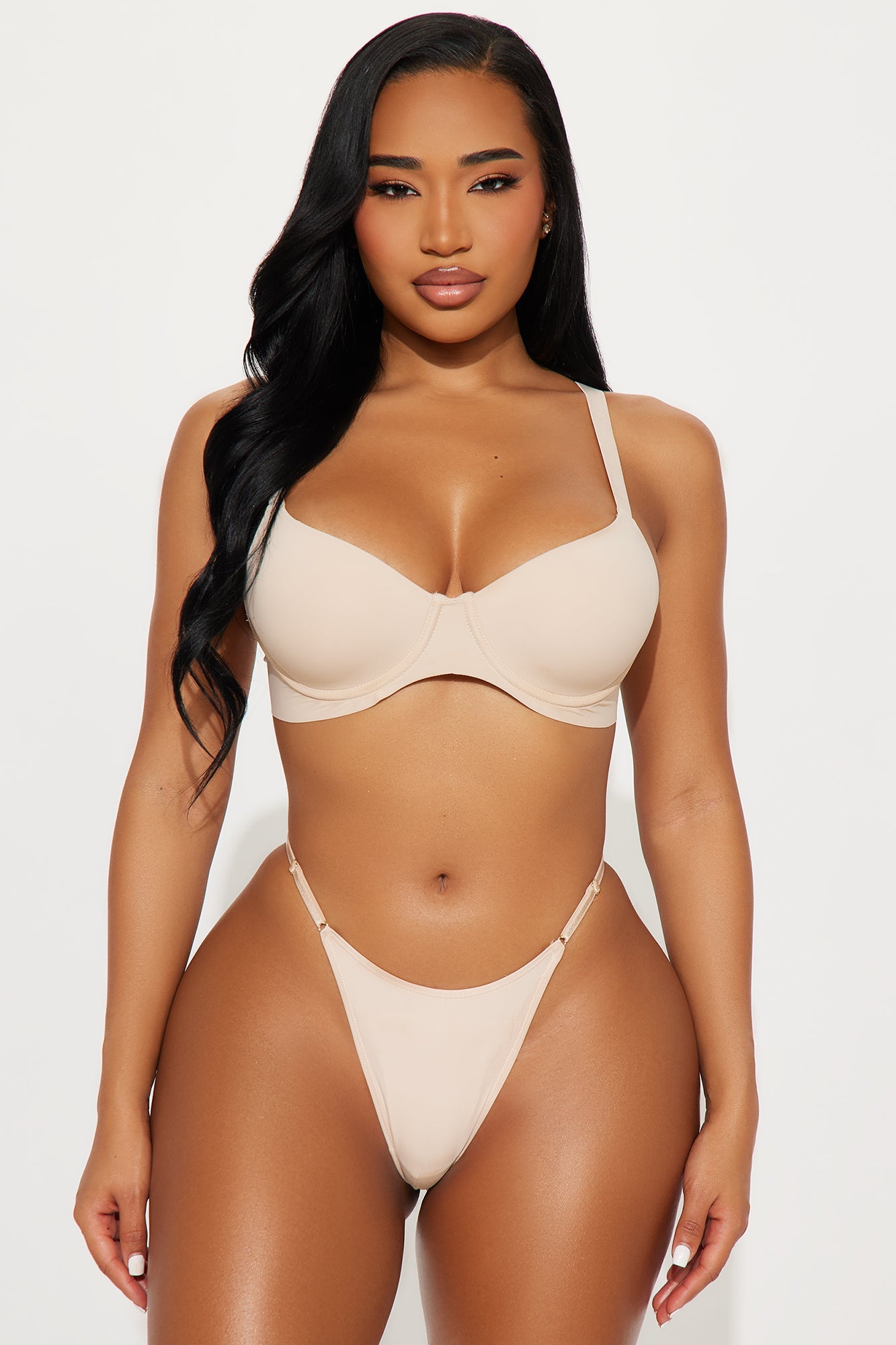 Smooth Like That Lightly Lined Scuba Demi Bra - Tan