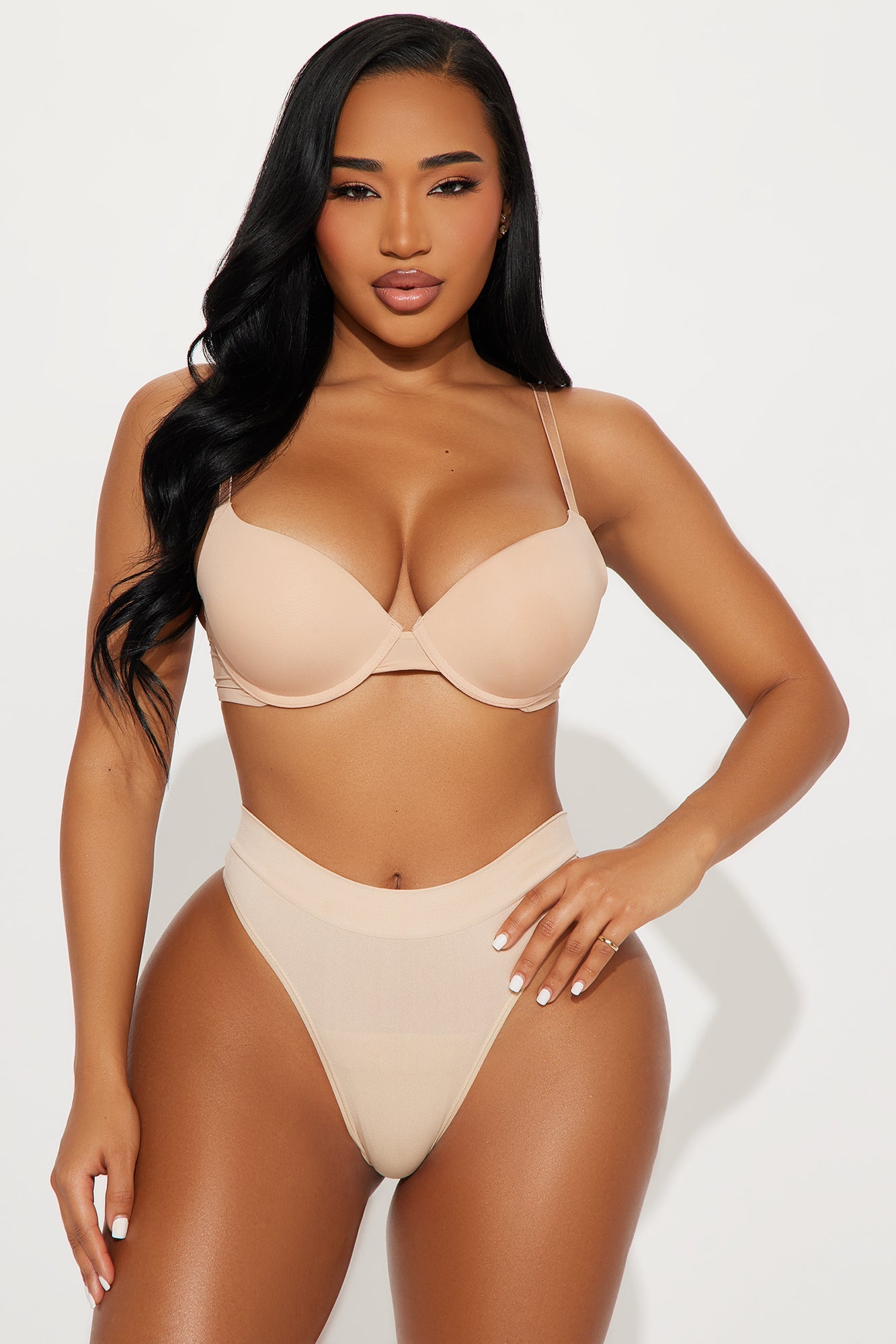 Just Your Type Smooth Seamless Thong Panty - Tan