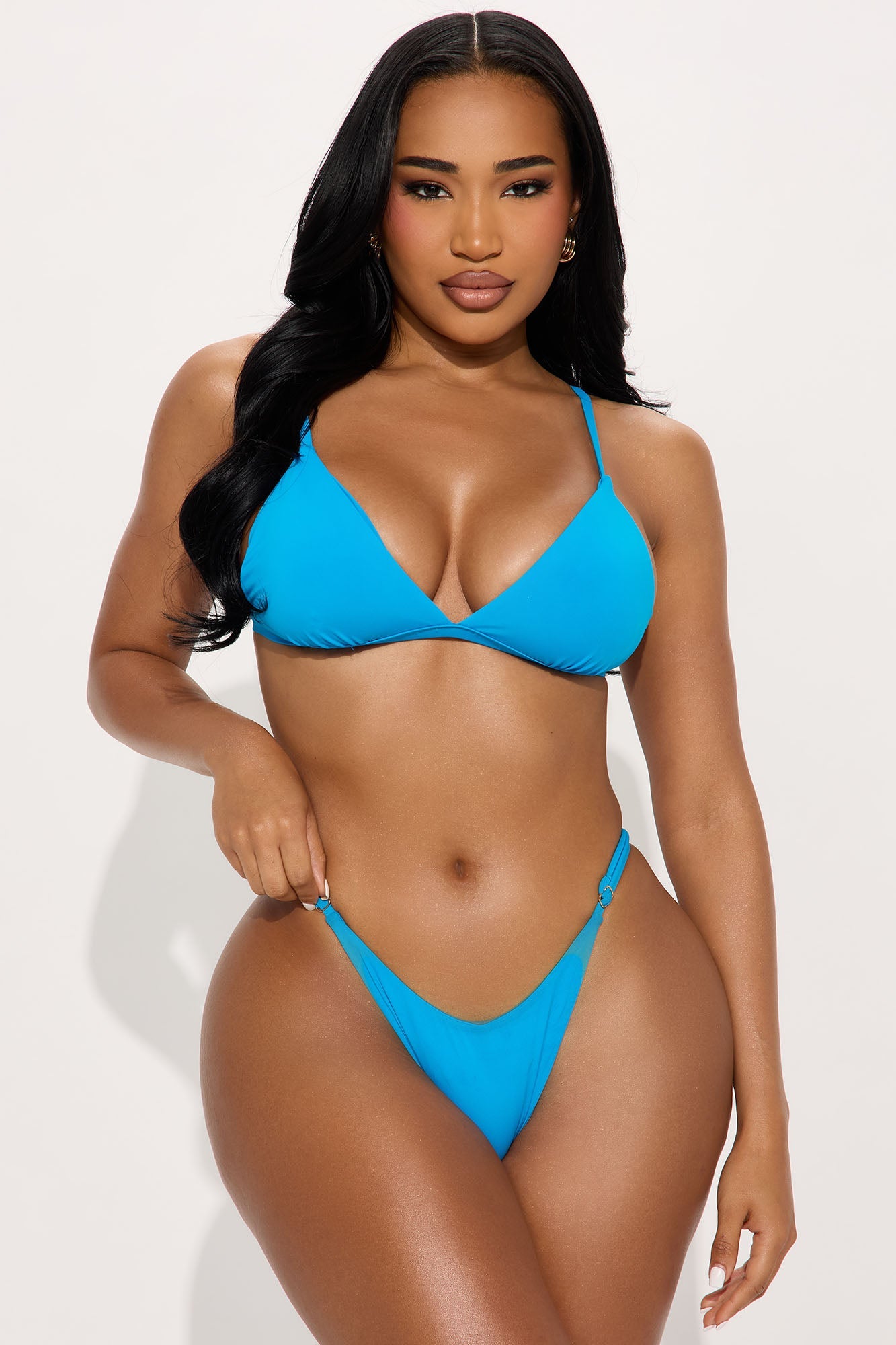 Balmy Beach Days 3 Piece Bikini Set - Blue