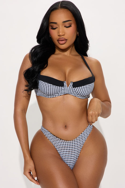 Pools In Paris Underwire 2 Piece Bikini - Black/combo