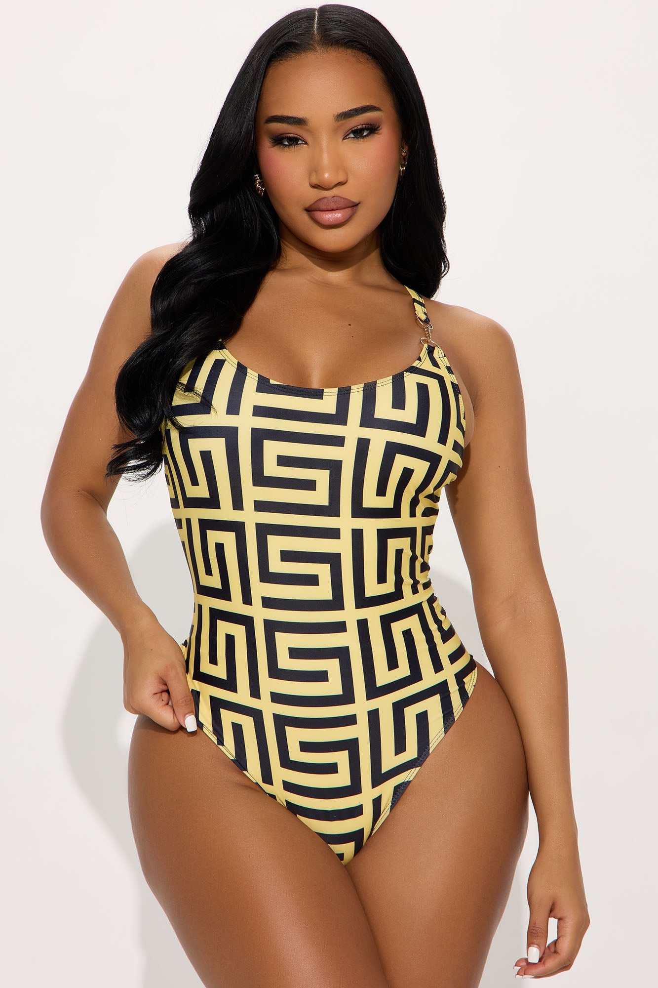Karoline 1 Piece Swimsuit - Yellow/combo
