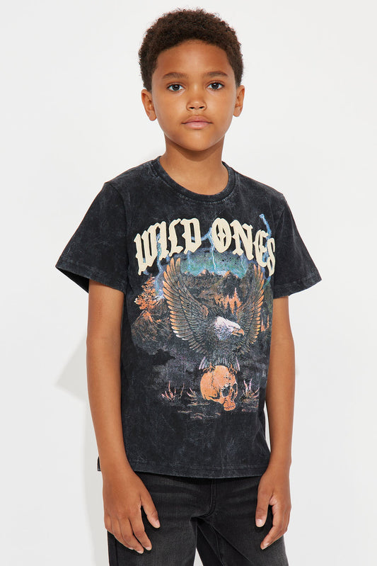 Mini Wild Ones Western Tee - Black