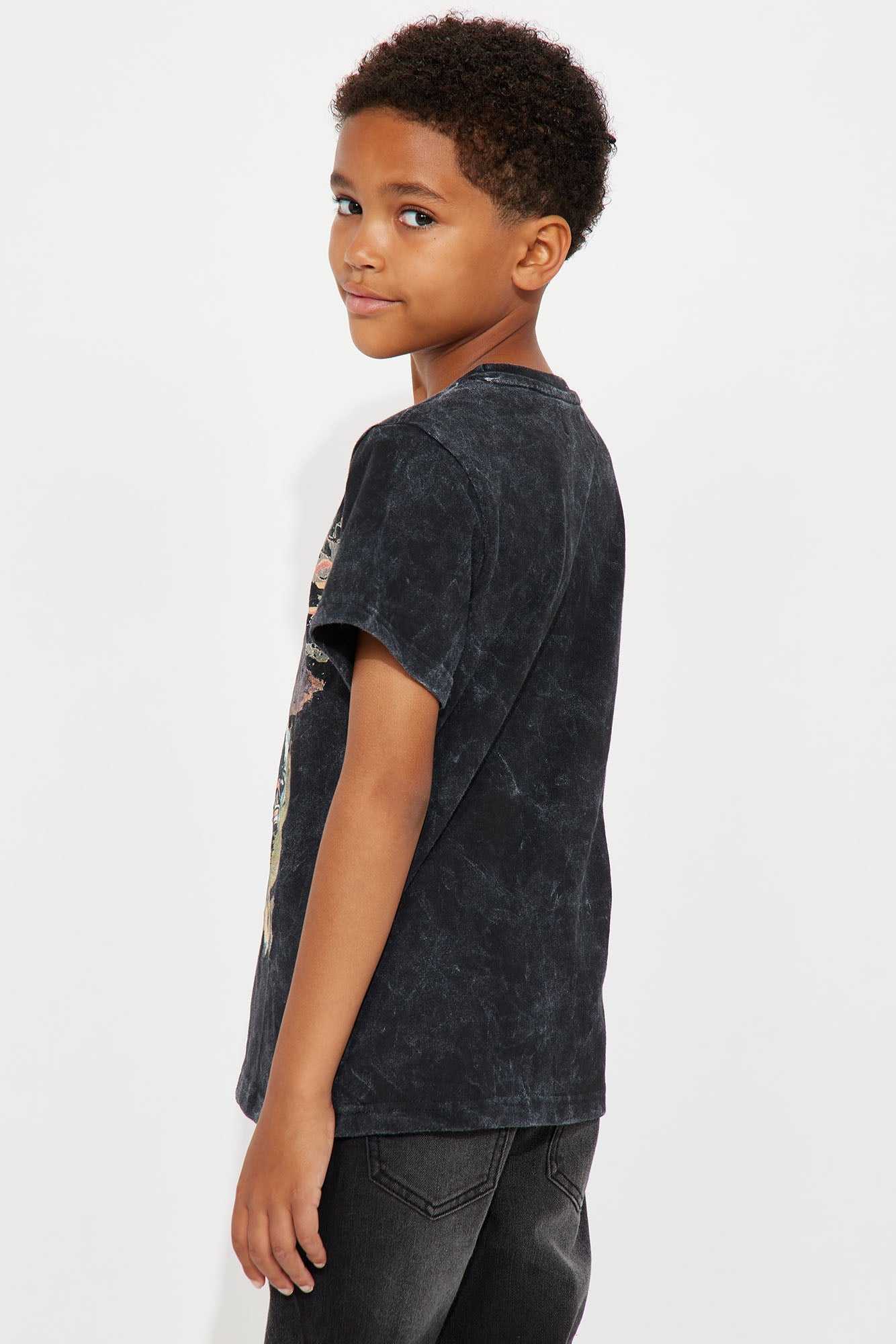 Mini Live Fast Cowboy Short Sleeve Tee - Grey