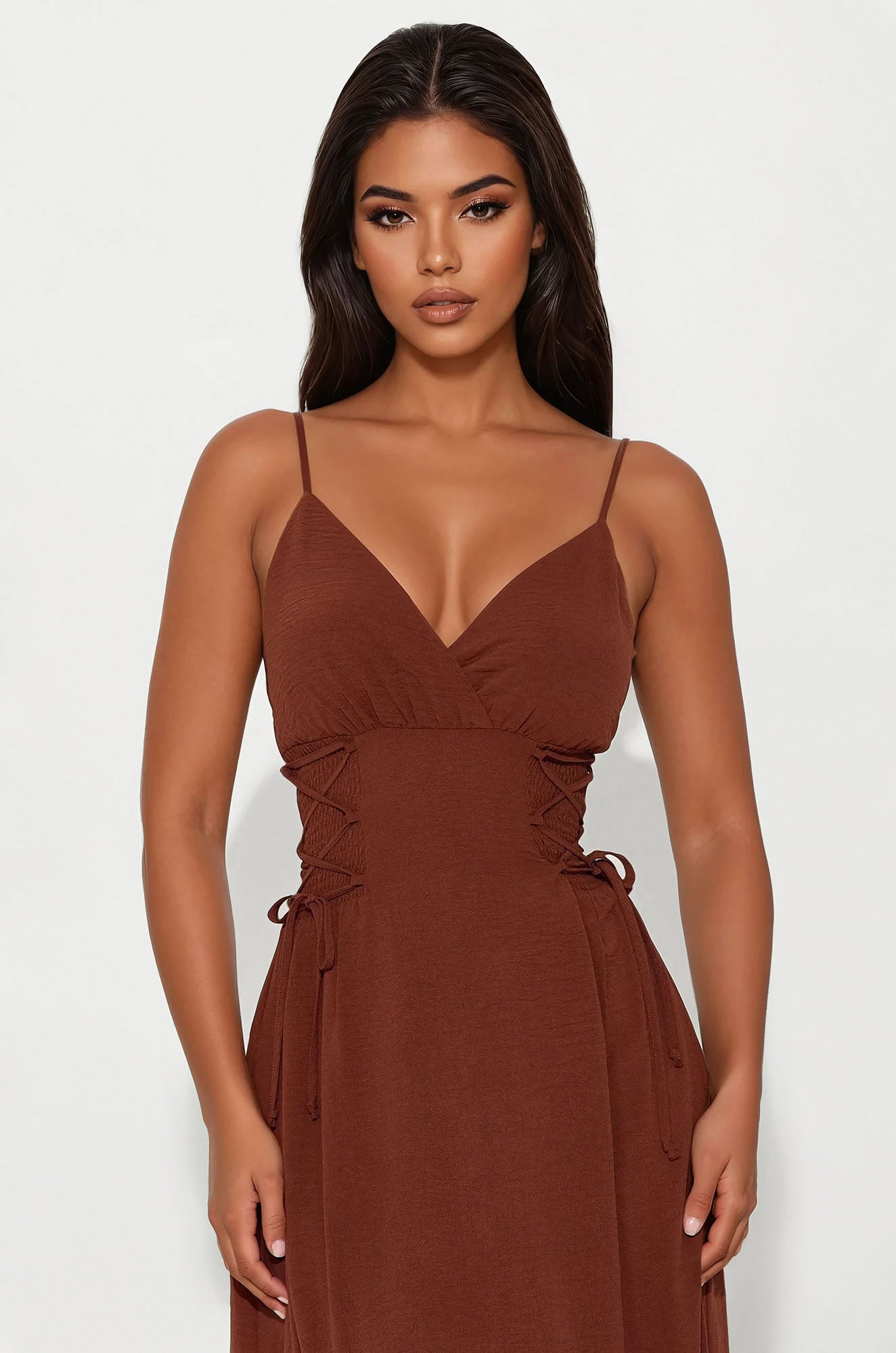 Laura Airflow Maxi Dress - Chocolate