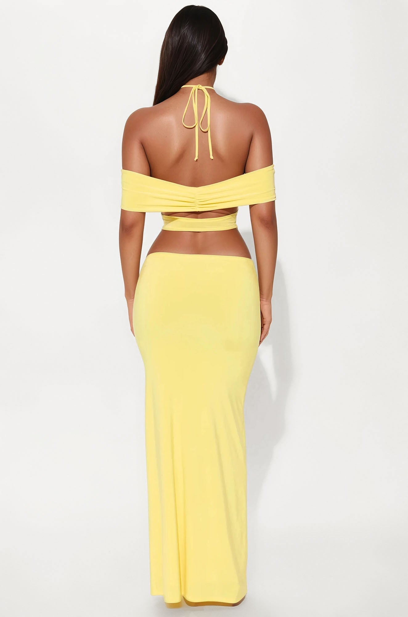 Cataleya Halter Maxi Dress - Yellow