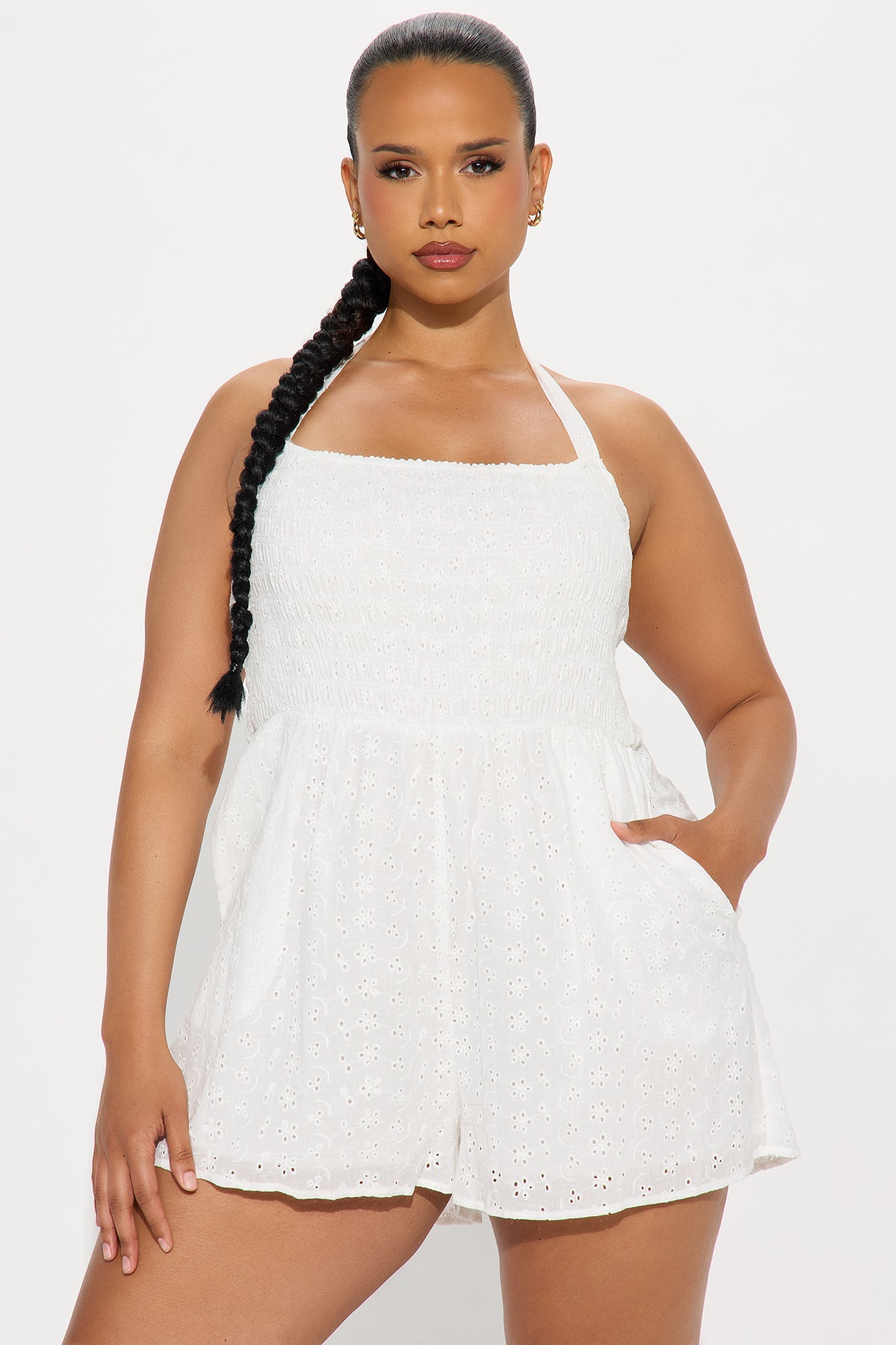 Feeling Girly Romper  - White