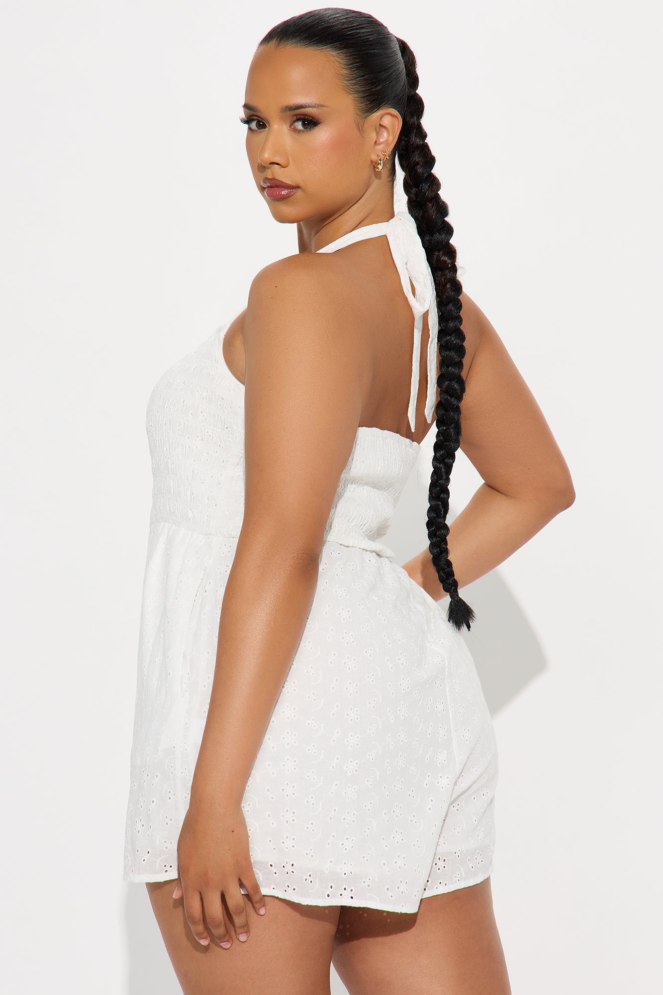 Feeling Girly Romper  - White