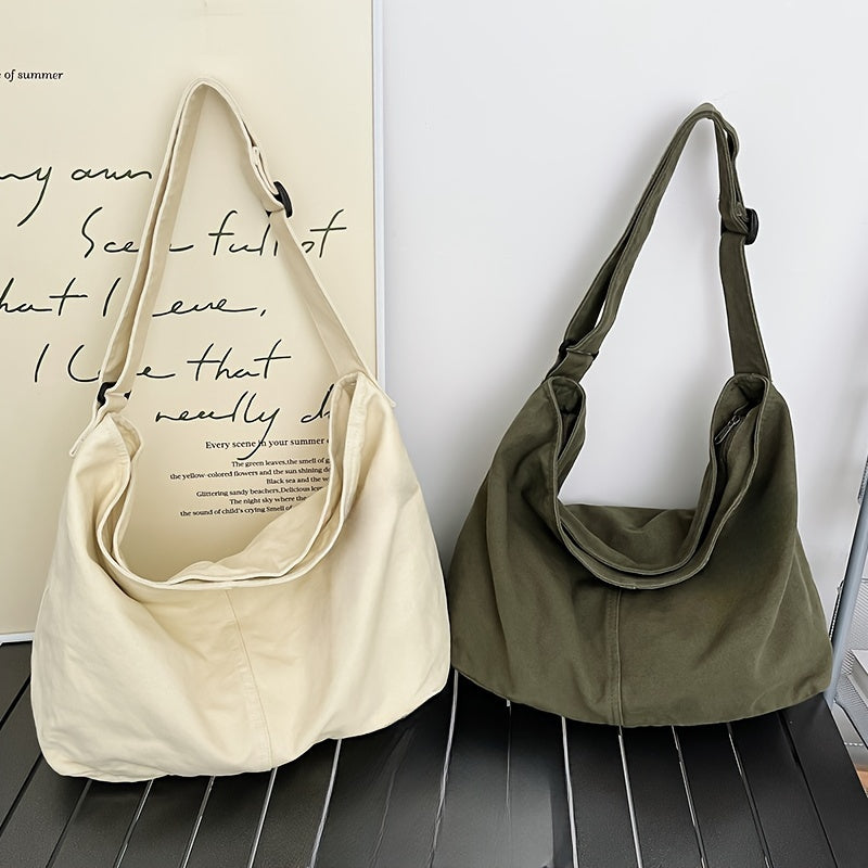 Thara - Grote Canvas Schouder Messenger Tas