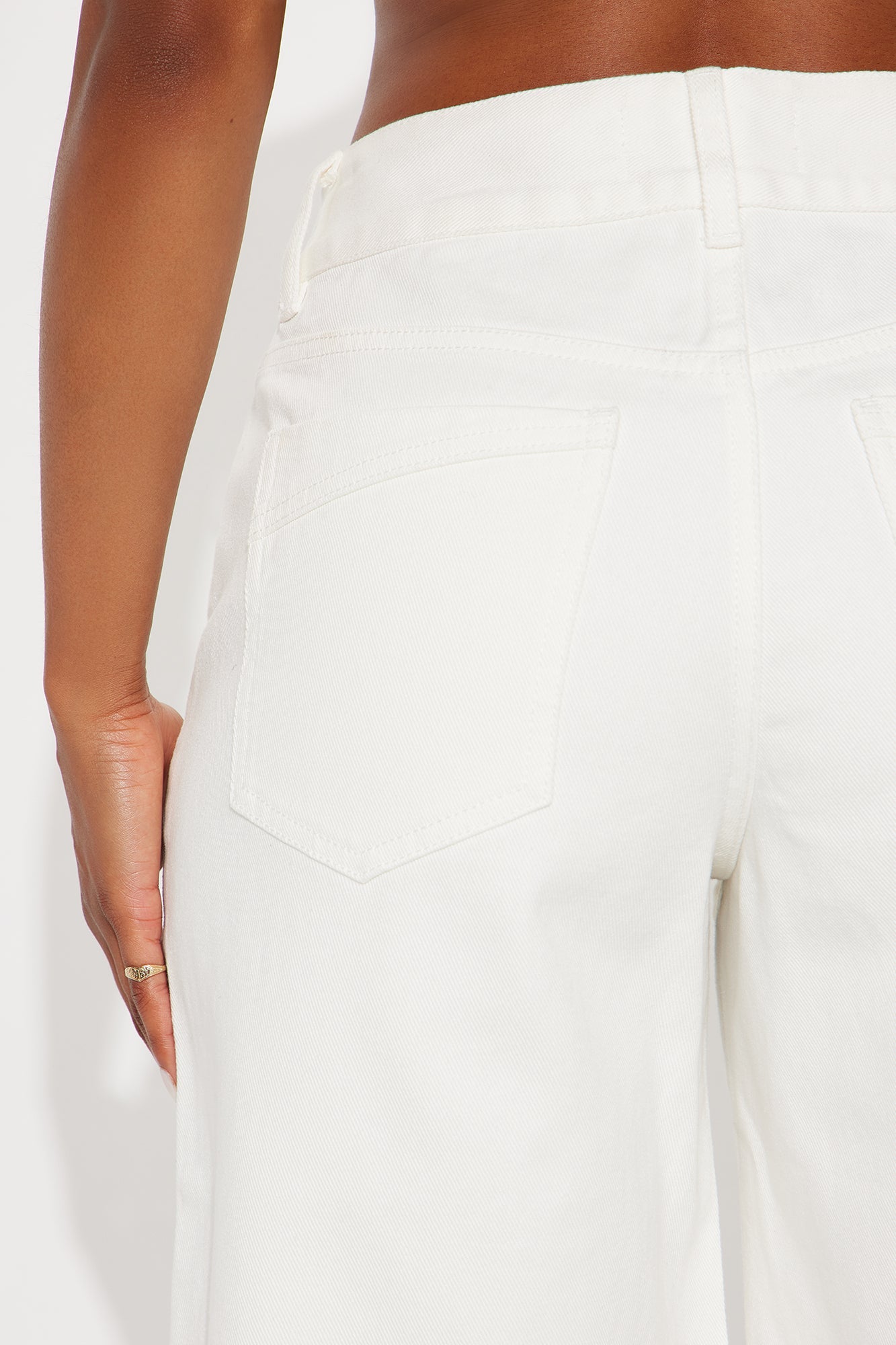 Summer Fridays Denim Jorts - White