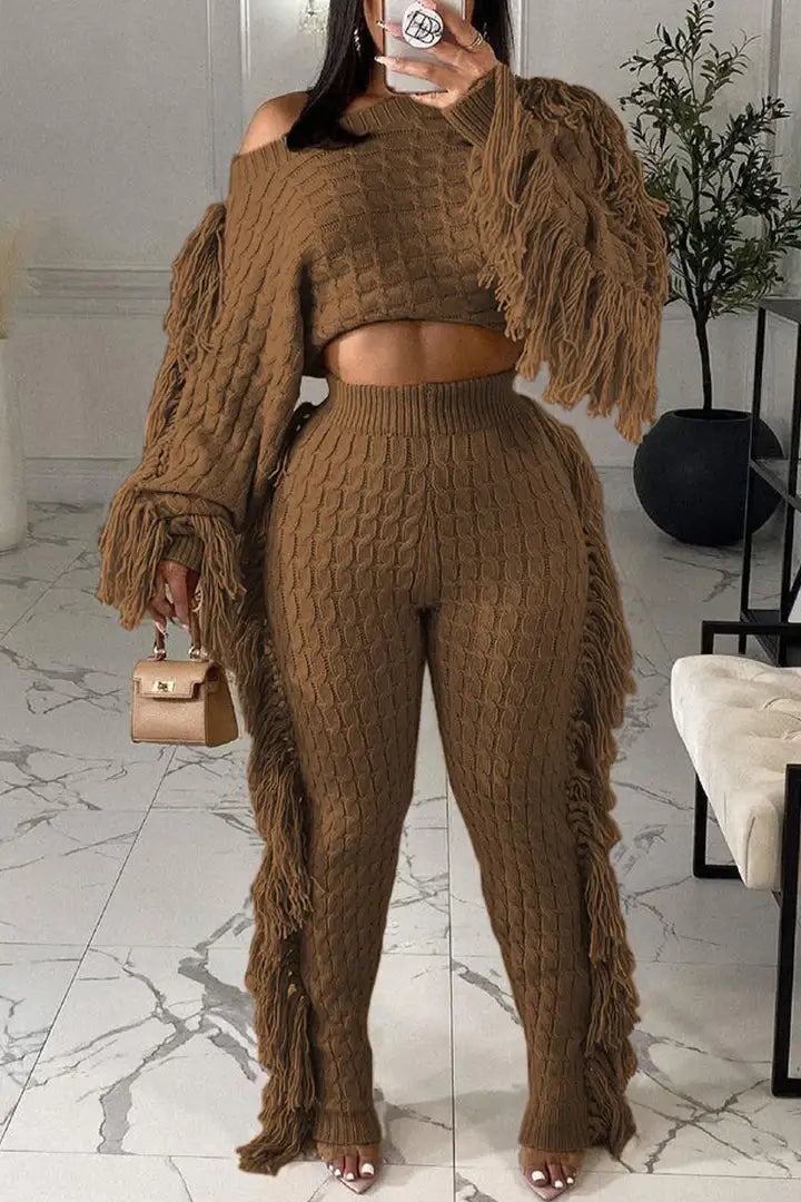 Kaianna - Gezellige gebreide Outfit Set voor Vrouwen