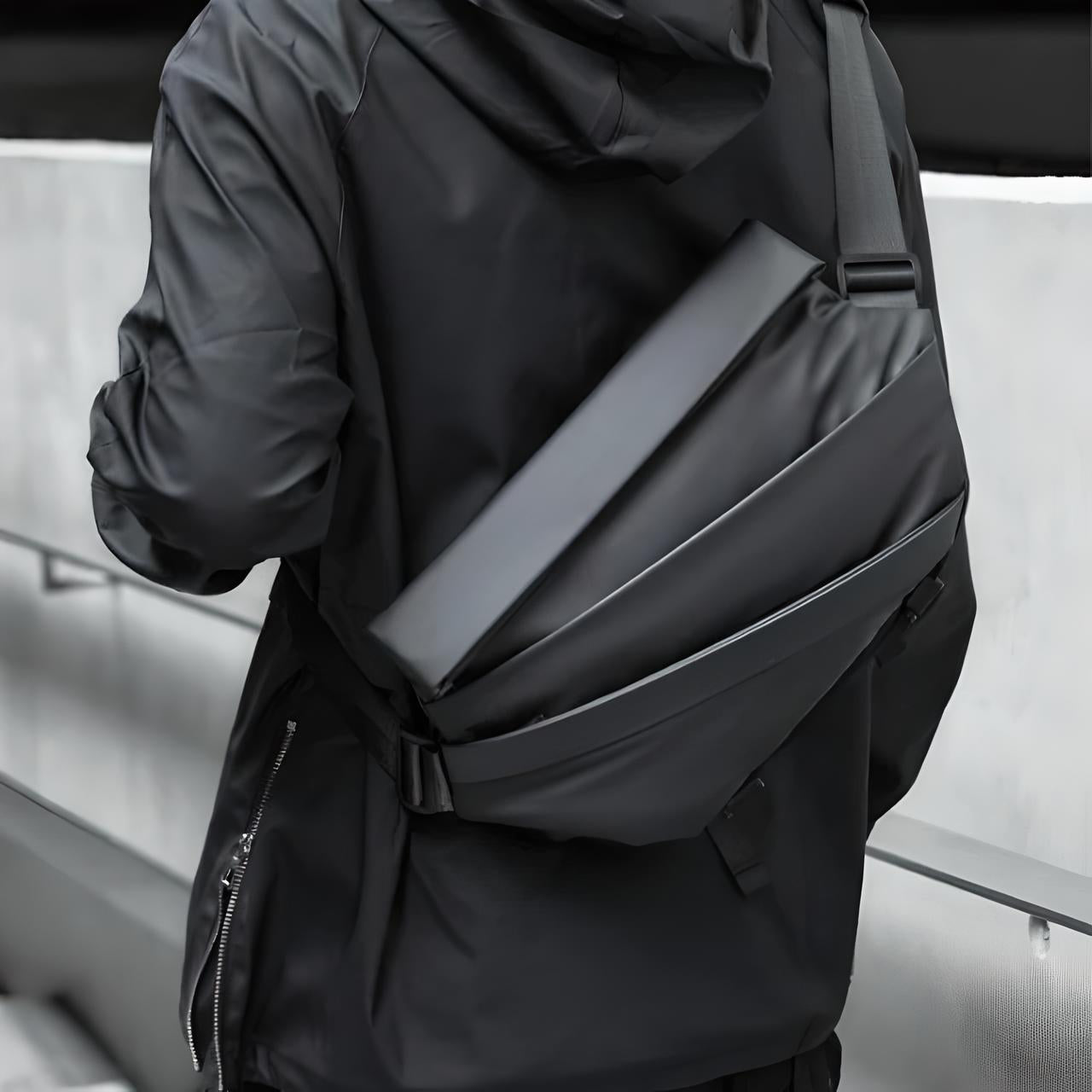 BlackEdge - Diefstalbestendige Obsidiaan Slingtas