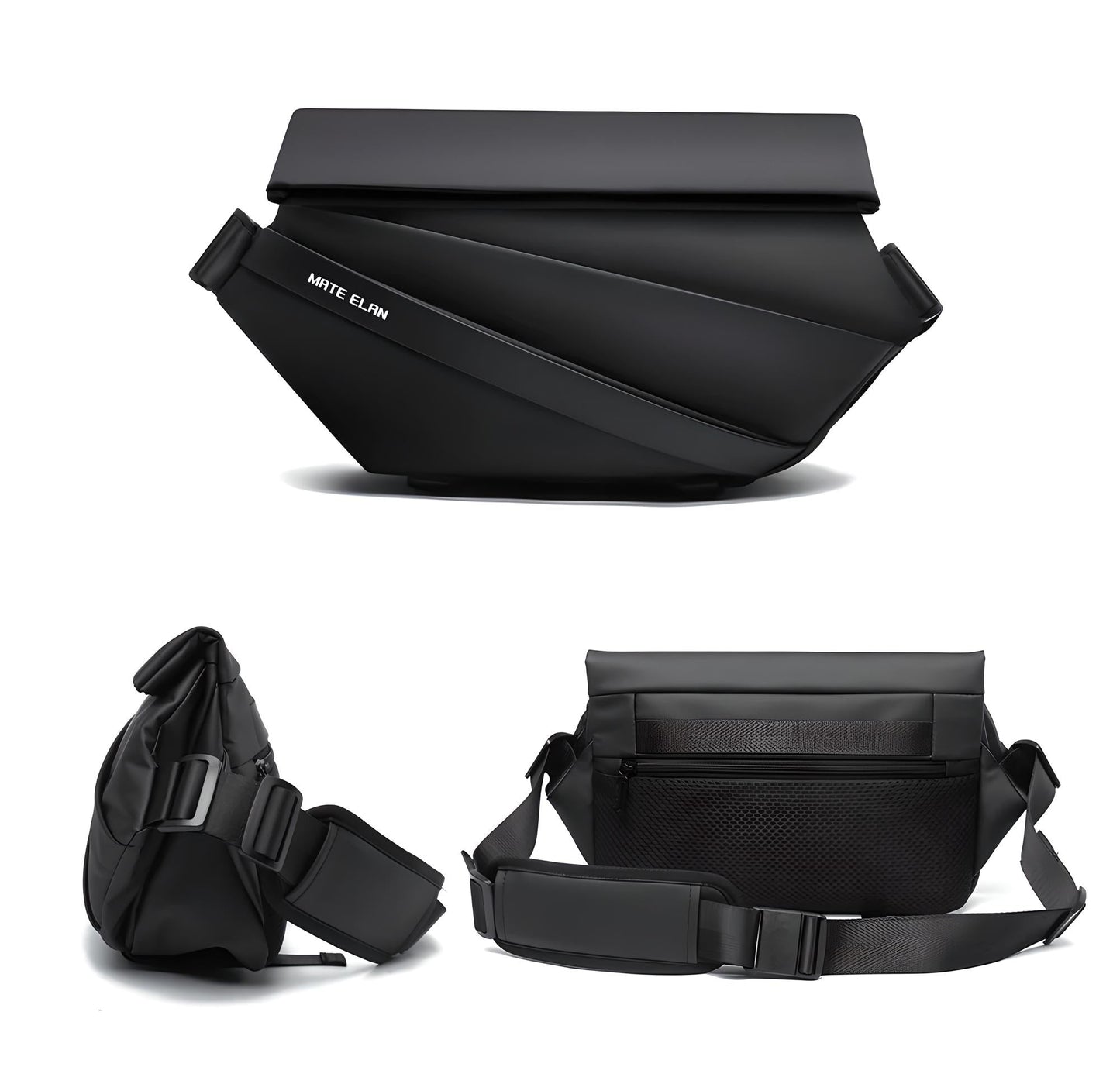 BlackEdge - Diefstalbestendige Obsidiaan Slingtas
