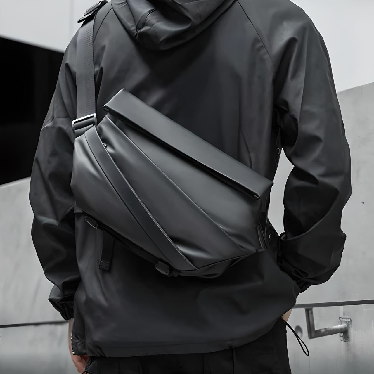 BlackEdge - Diefstalbestendige Obsidiaan Slingtas