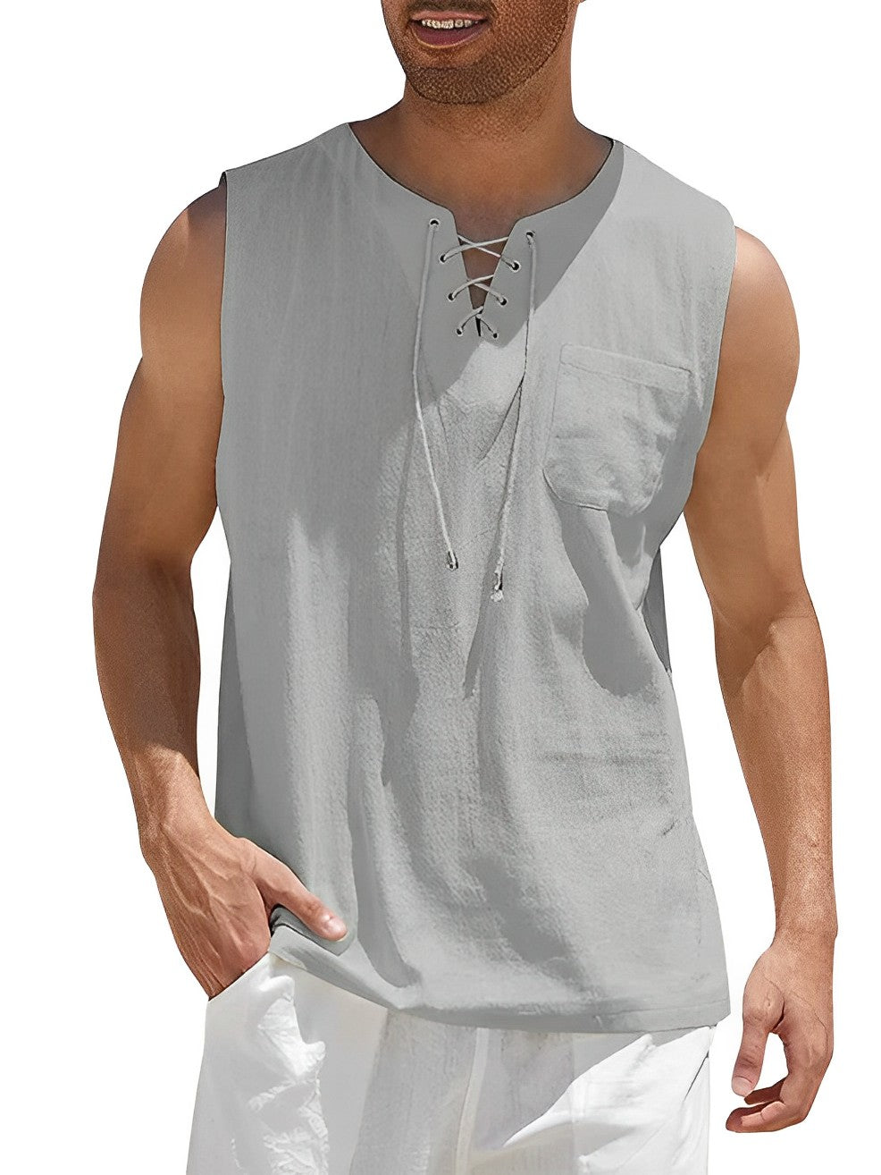 Raul - Heren Zomershirt - Comfortabele Mouwloze Stijl
