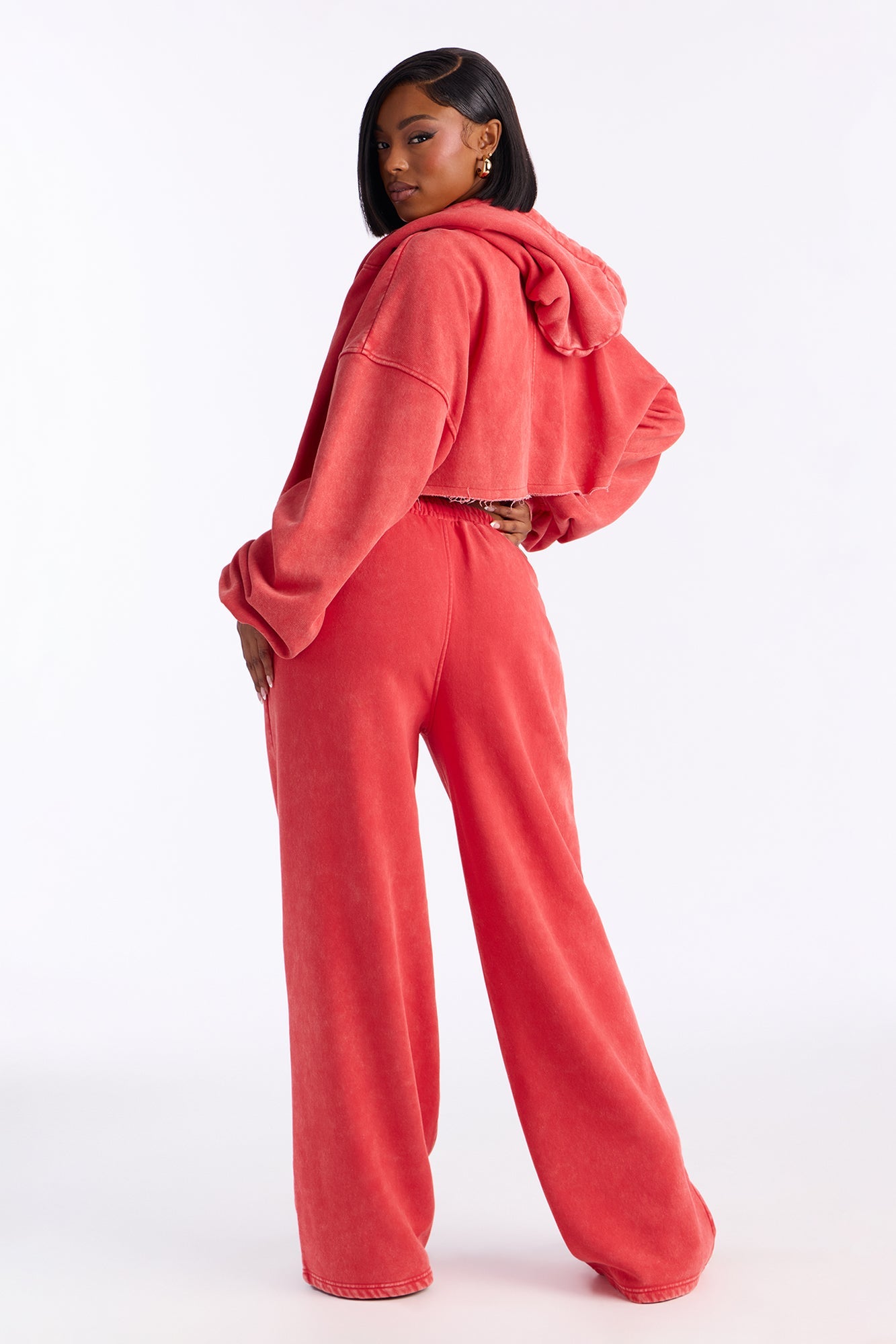 طقم بنطلون فليس للسفر - أحمر