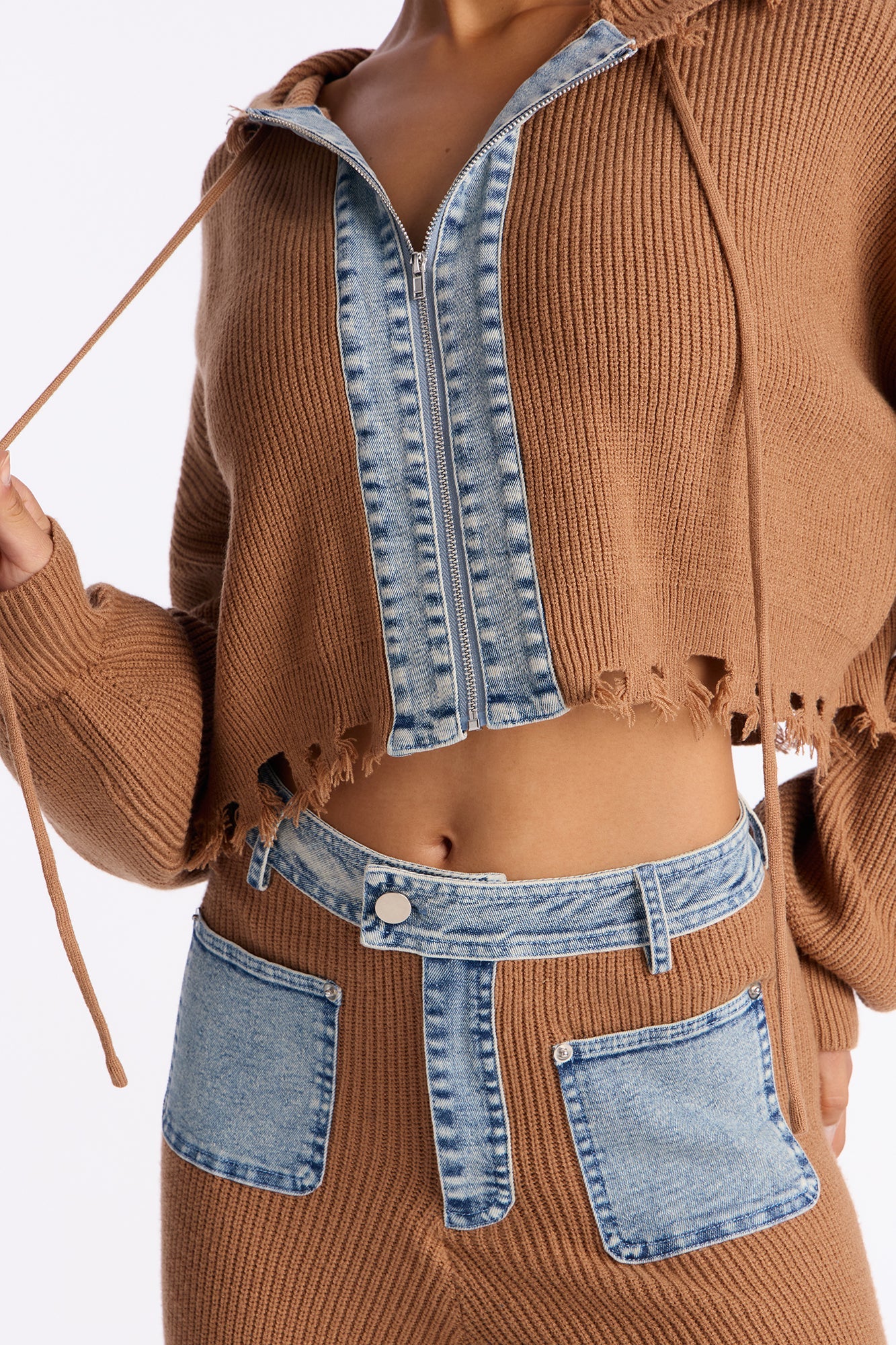 Tall Shannel Sweater Pant Set - Camel