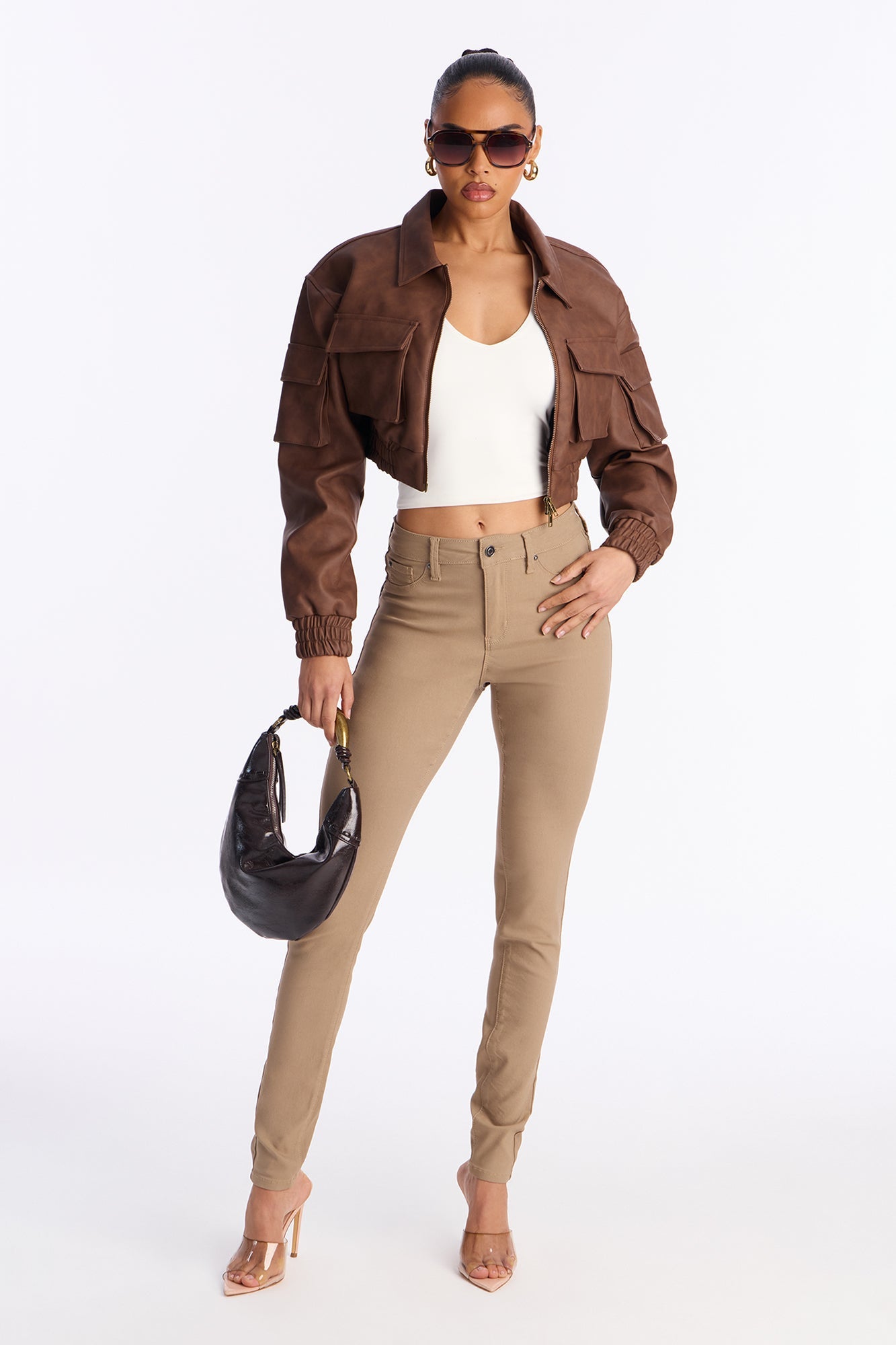 Pantalones Ajustados Hyperstretch - Beige