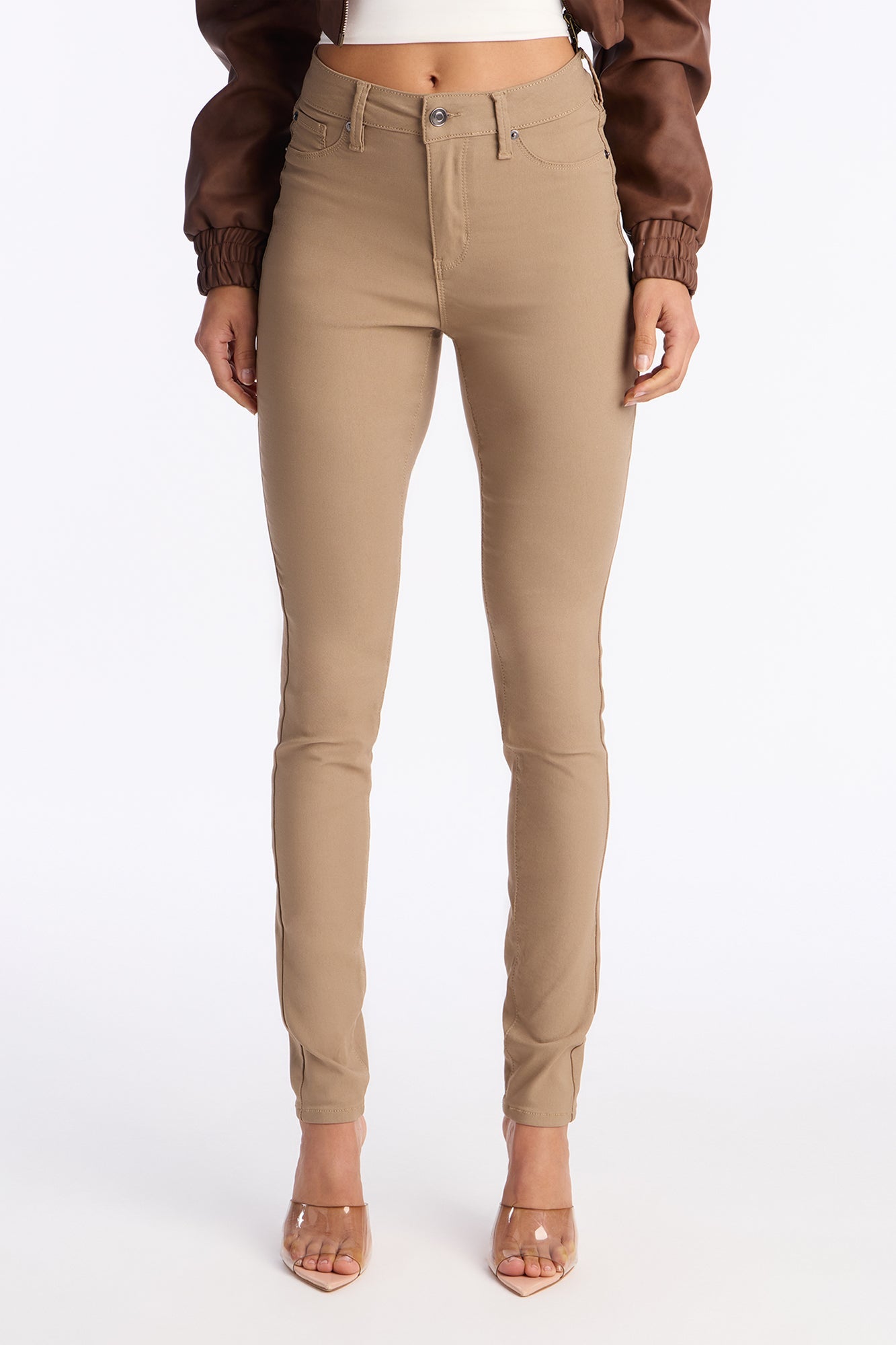 Pantalones Skinny Hyperstretch Altos - Beige