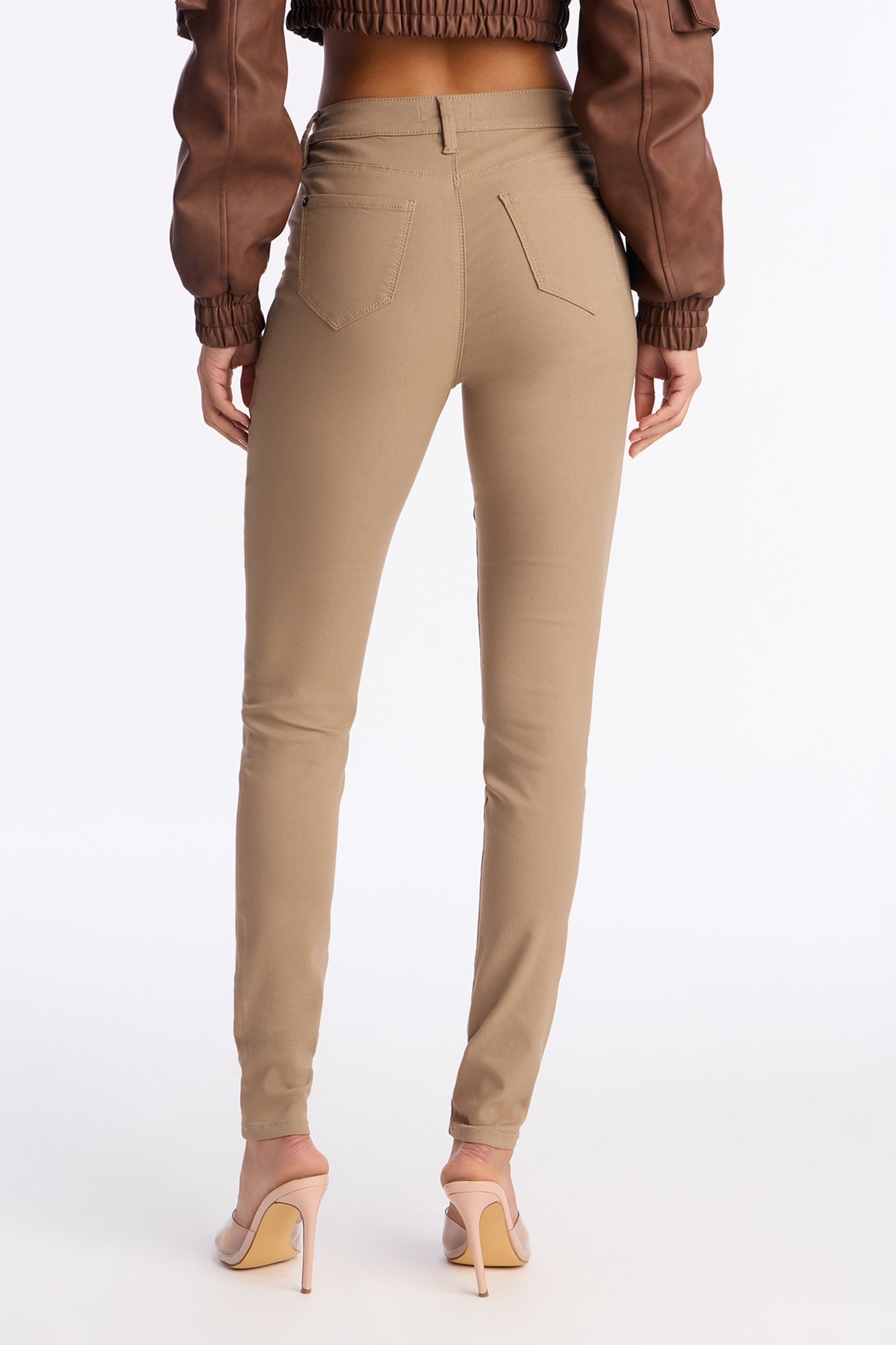 Pantalones Ajustados Hyperstretch - Beige