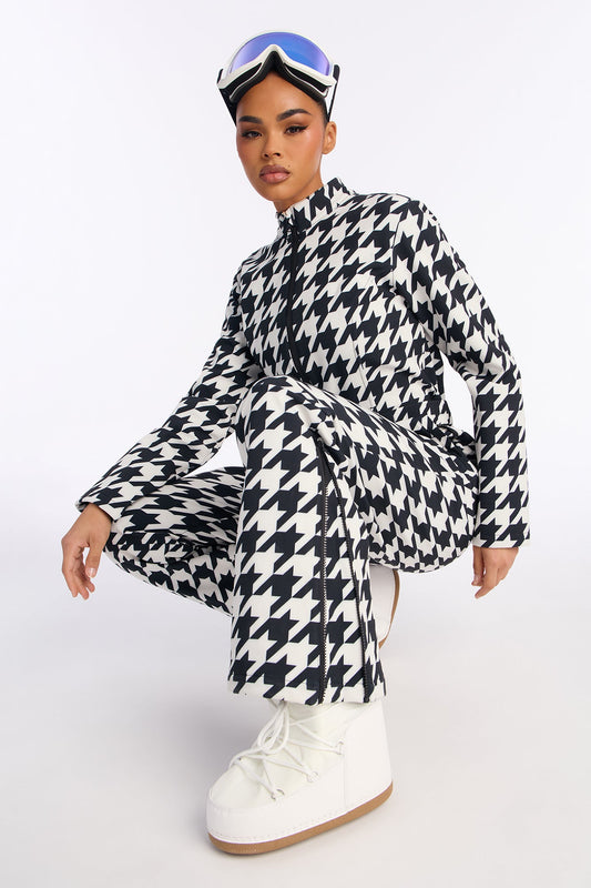 Cross Country Ski Jumpsuit - Black/White