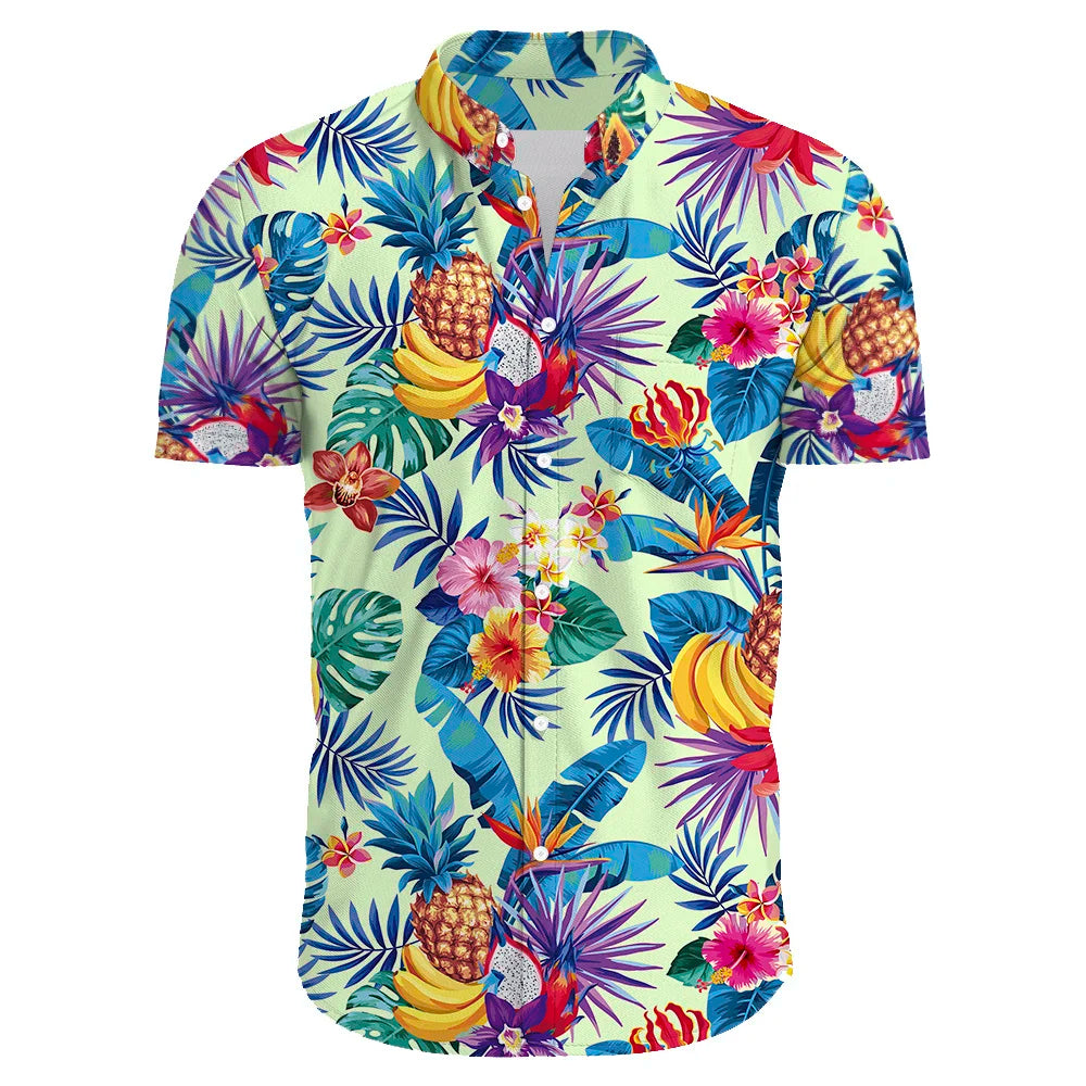 Floraal Heren Bohemian Overhemd