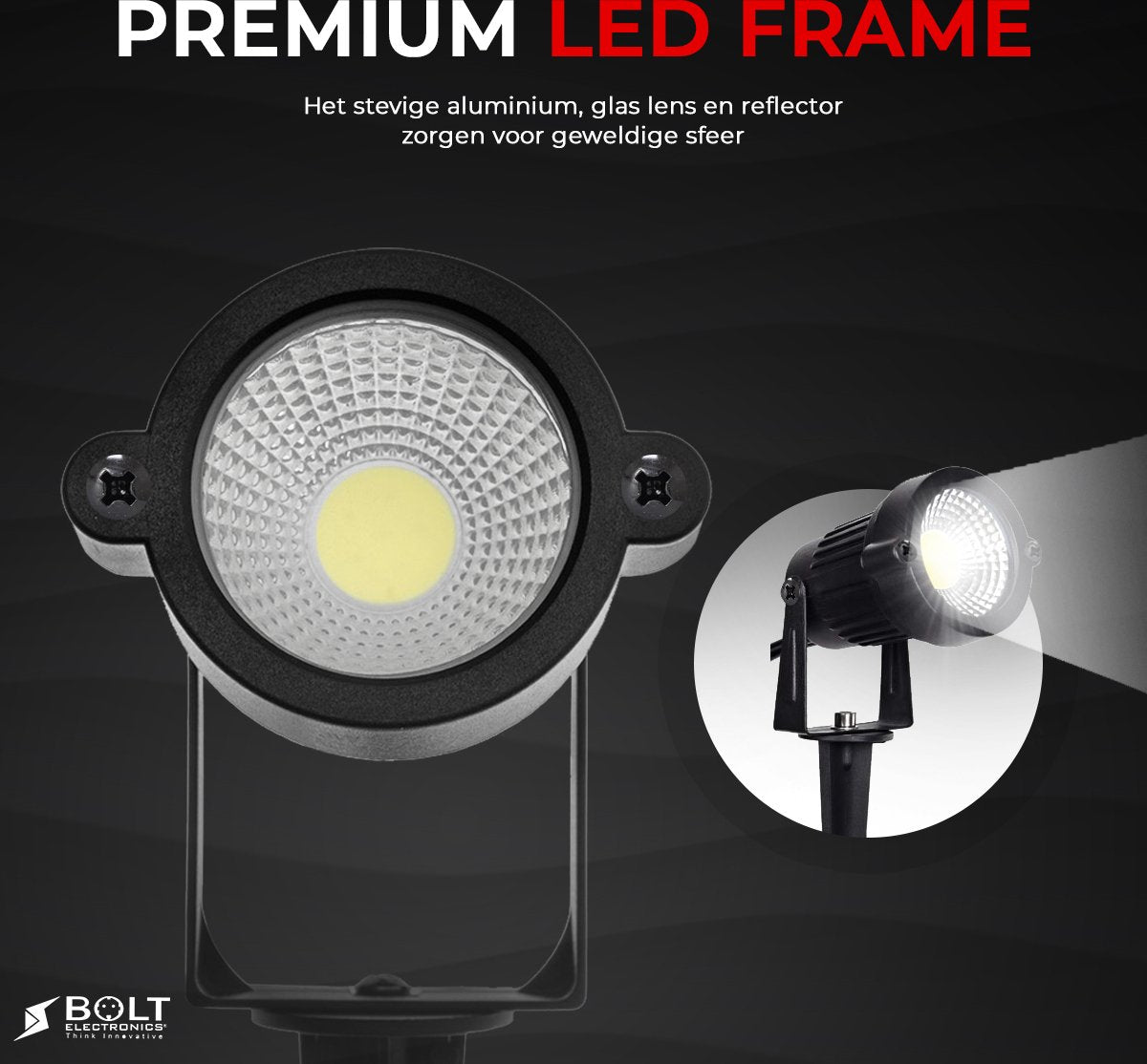 Bolt Electronics ®️ – Tuinverlichting LED buiten – Hanglamp buitenverlichting – Prikspot buitenlamp – RGB lamp - 3 stuks