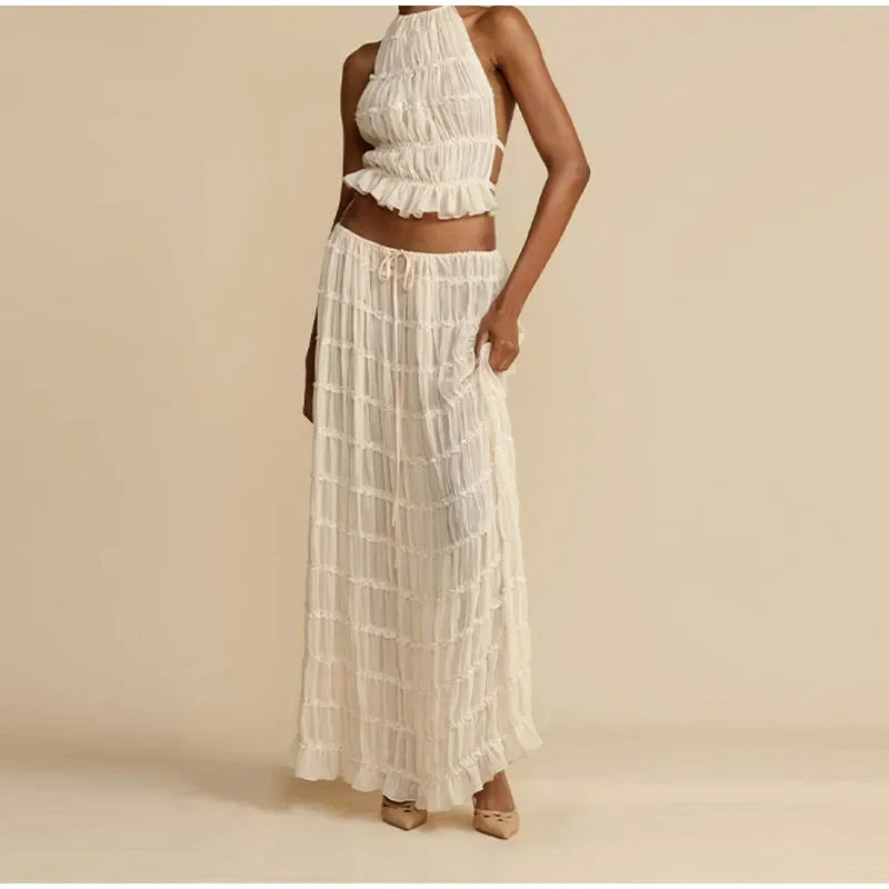 Fidelia - Sexy Halter Top & Rok Set