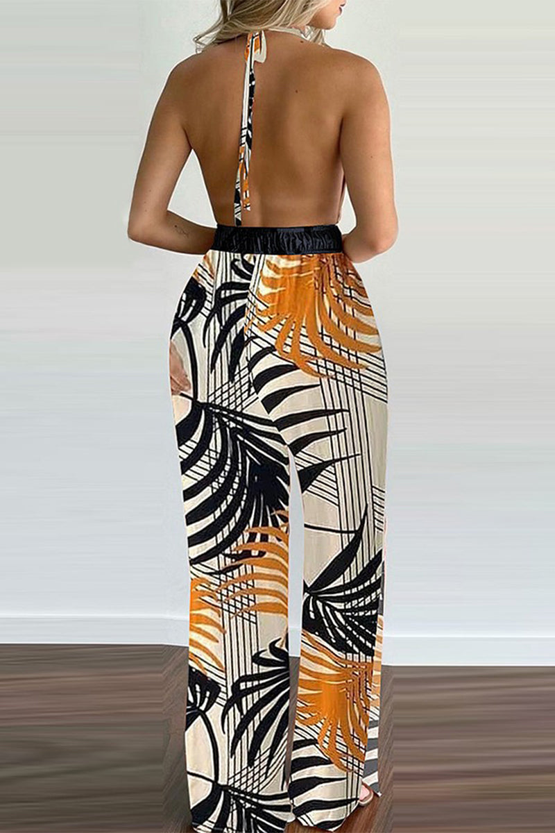 Zamira - Mouwloze Jumpsuit met Bloemenprint