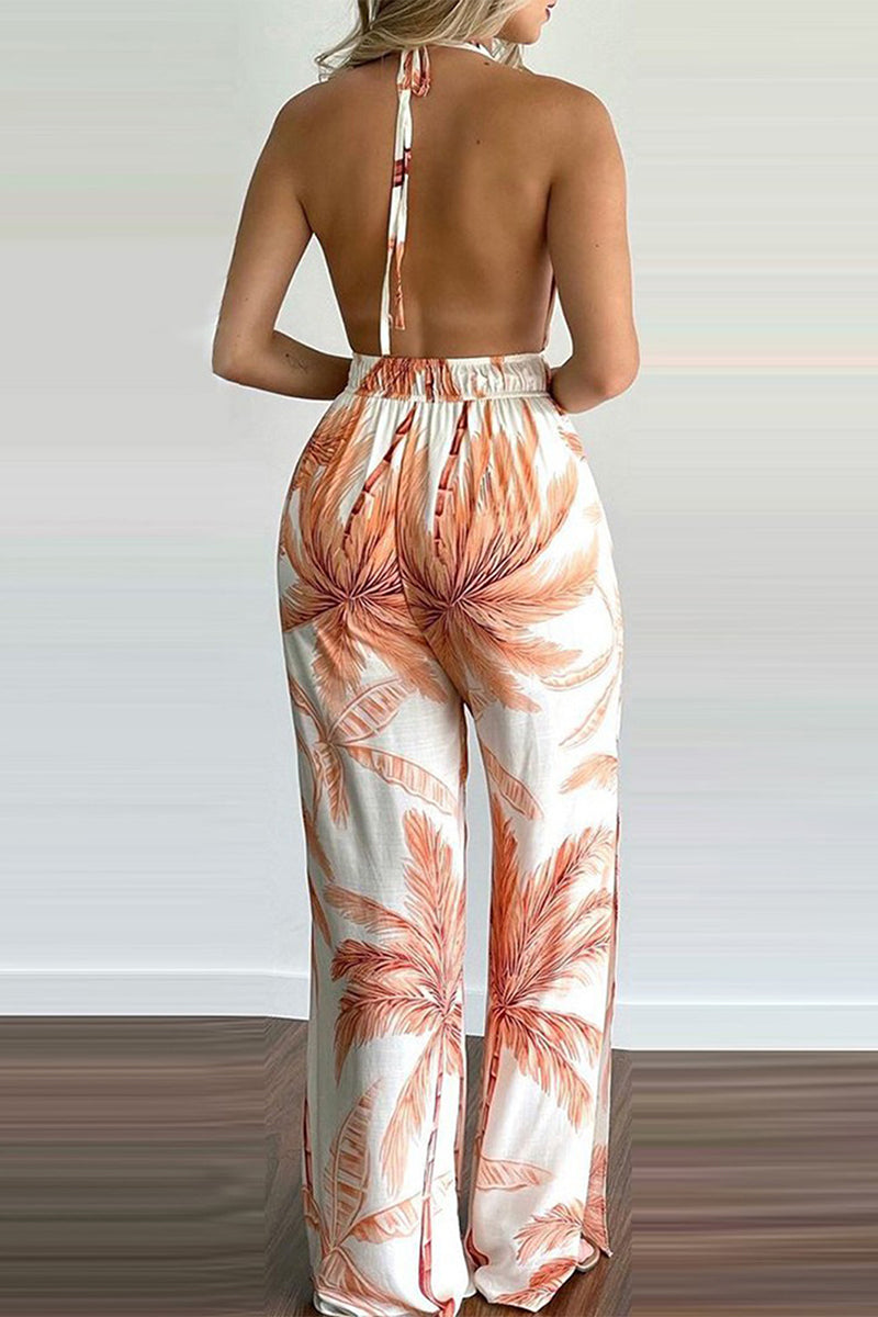 Zamira - Mouwloze Jumpsuit met Bloemenprint