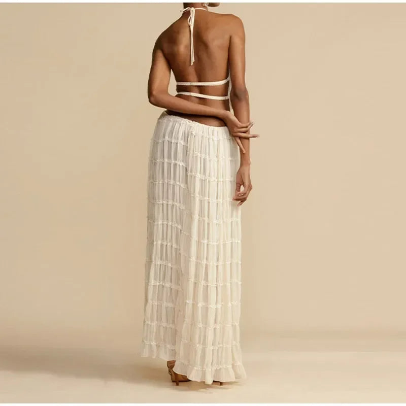 Fidelia - Sexy Halter Top & Rok Set