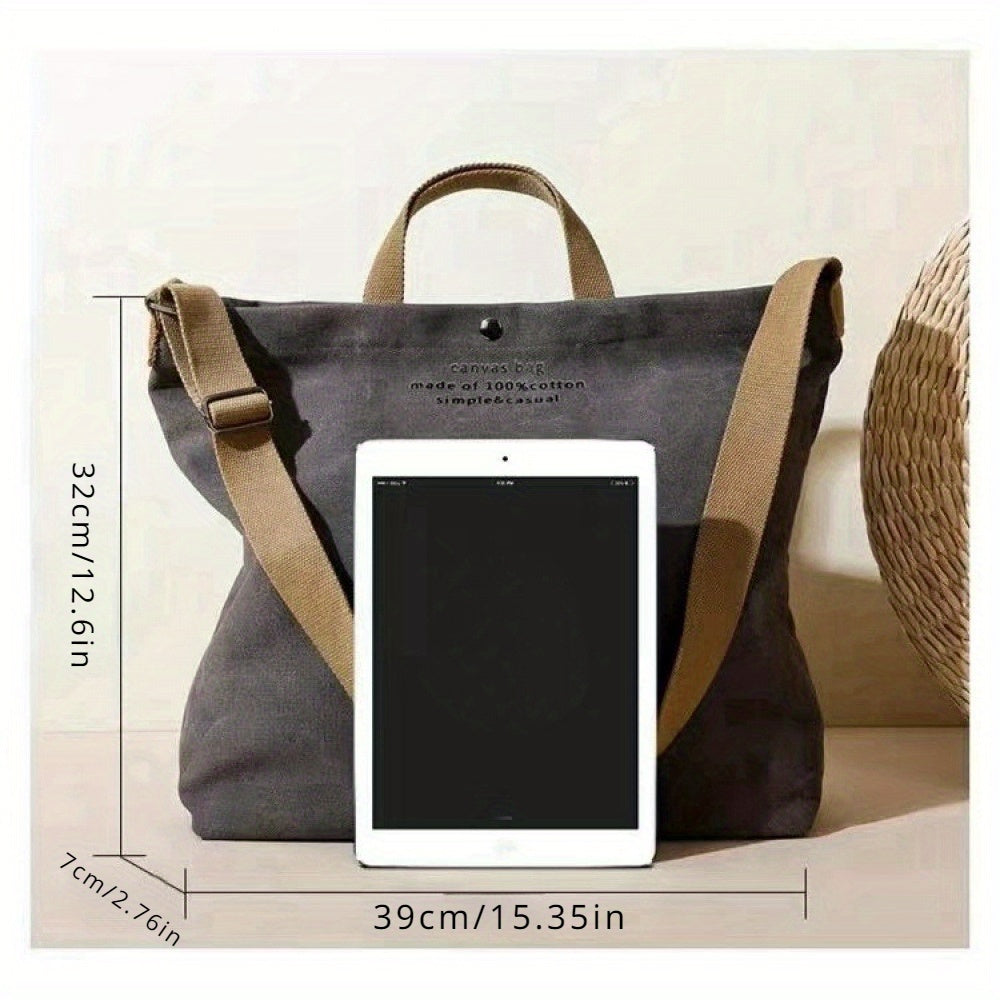 Katrien - Vintage Canvas Schouderhandtas
