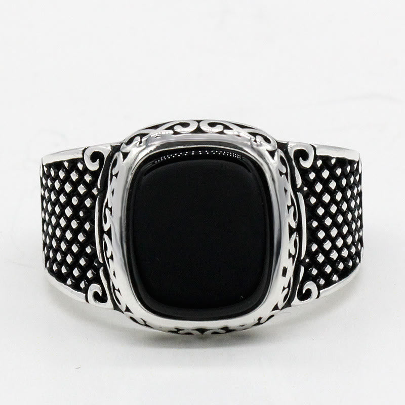 Maximus Onyx – Krachtige Herenring met Stijl