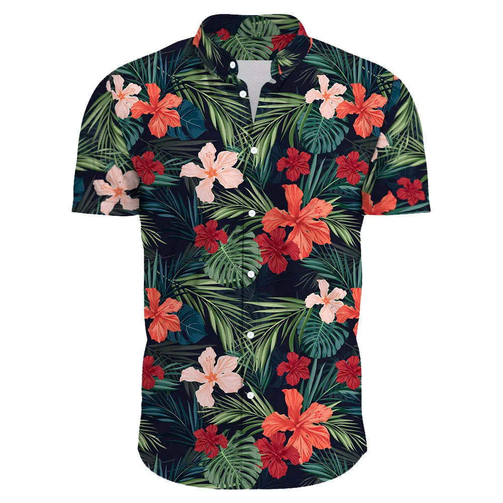 Floraal Heren Bohemian Overhemd