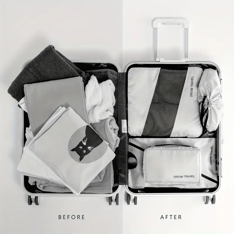 SpacePro - 6-Pack Compressie Pakblok Reistas Organizers