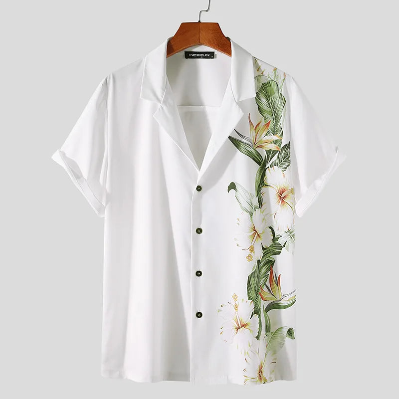 Floral Bloom Heren Bohemian Shirt